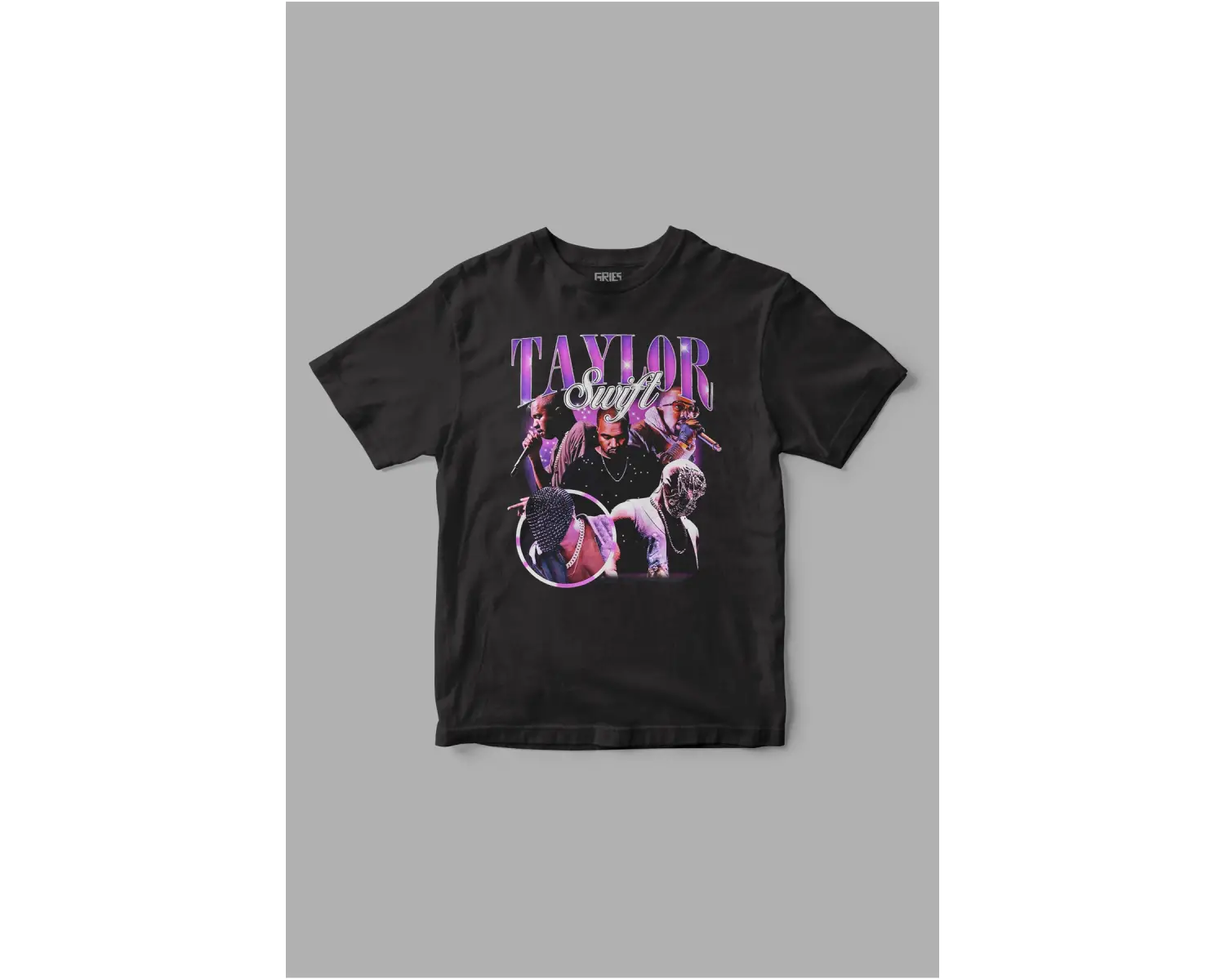 Taylor Swift Kanye West Retro Baskılı Tişört