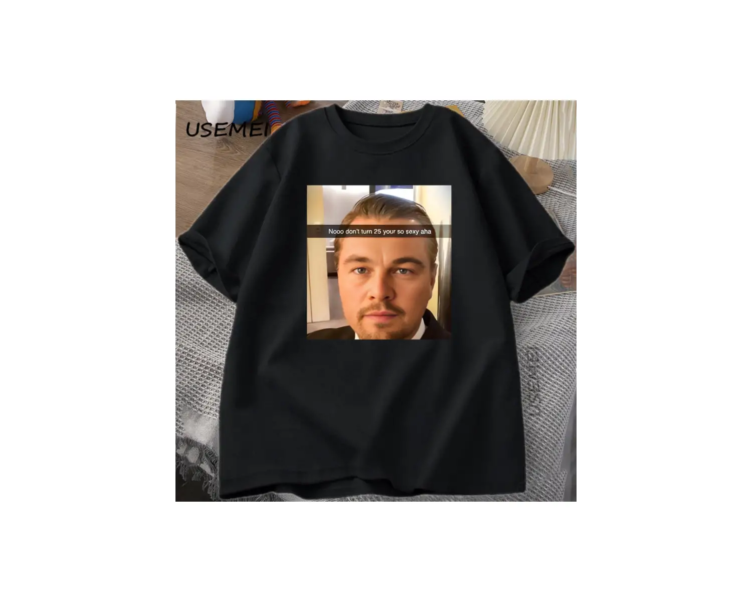Te Eski Leo Tshirt Komik Meme Grafik T-shirt Vintage Yaz O-Boyun Kısa Kollu Pamuk Tişörtleri 2795