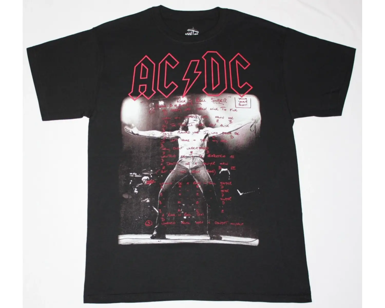 TED NUGENT WOLF NEW BLACK T-SHIRT ÖN VE ARAKA BASKILI
