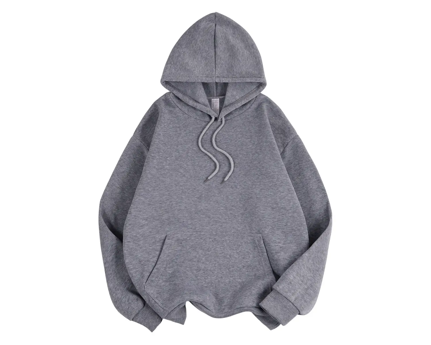 Temel Kışlık Kadın Düz Renk Kapüşonlu Sweatshirtler Esnek Polar Rahat Sweatshirtler Bol Cepli