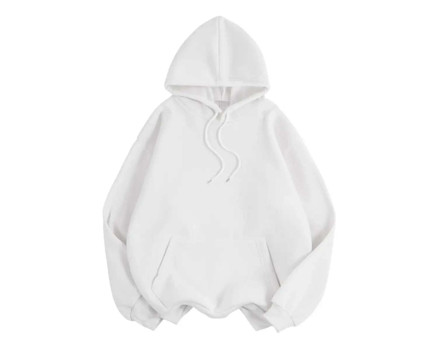 Temel Kışlık Kadın Düz Renk Kapüşonlu Sweatshirtler Esnek Polar Rahat Sweatshirtler Bol Cepli