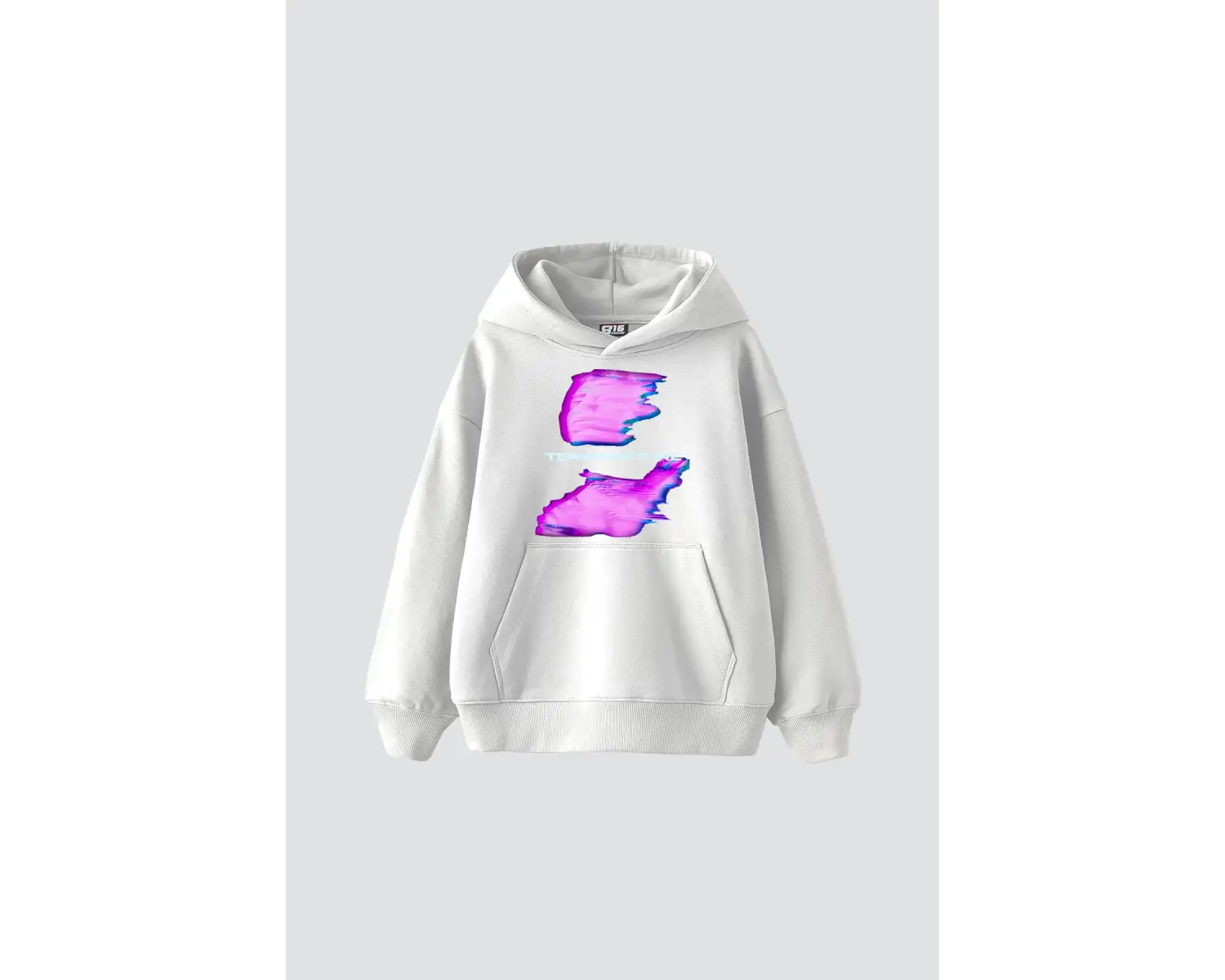 Temperature Baskılı Oversize Unisex Beyaz