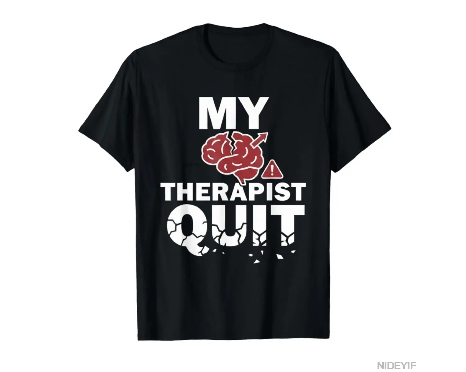 Terapistim Durdu Komik Terapi Yetişkin Mizah Meme T-shirt Erkekler Kadınlar Için % 100% Pamuk