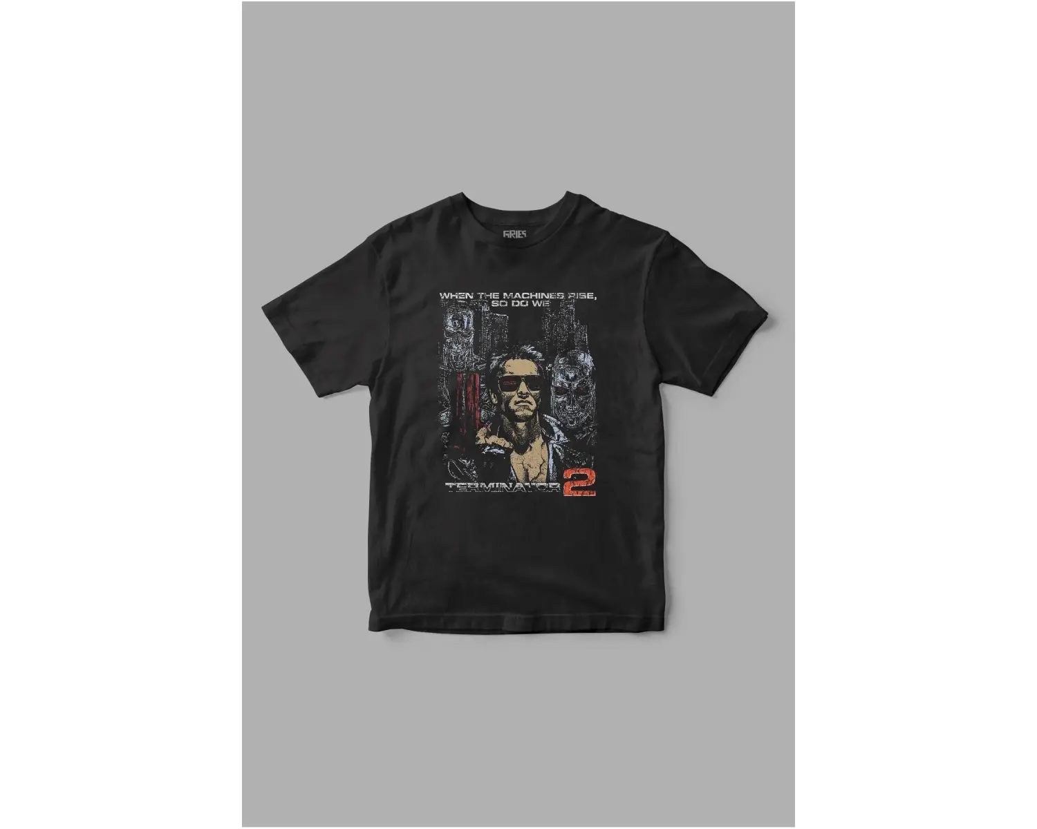 Terminatör Retro Baskılı Tişört