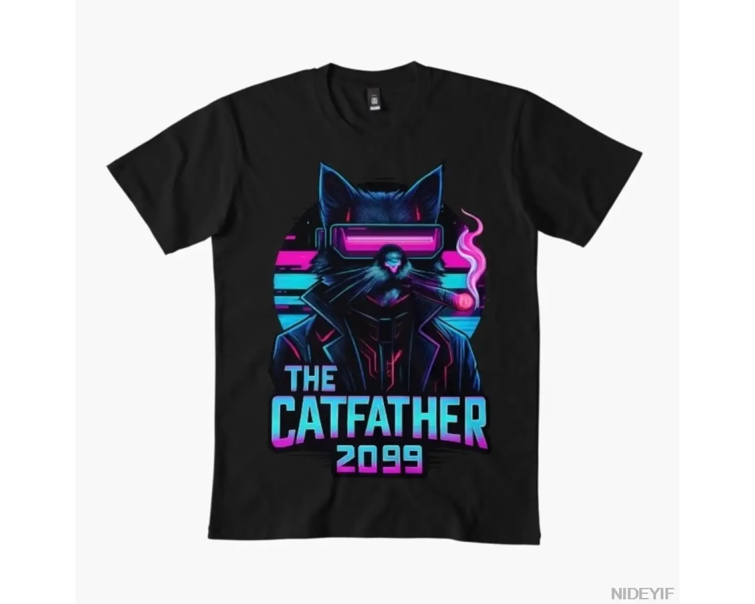 The Catfather Erkek Kadın Tişörtü %100 Pamuklu Tişörtler Kısa Kollu Üstler 1217-3