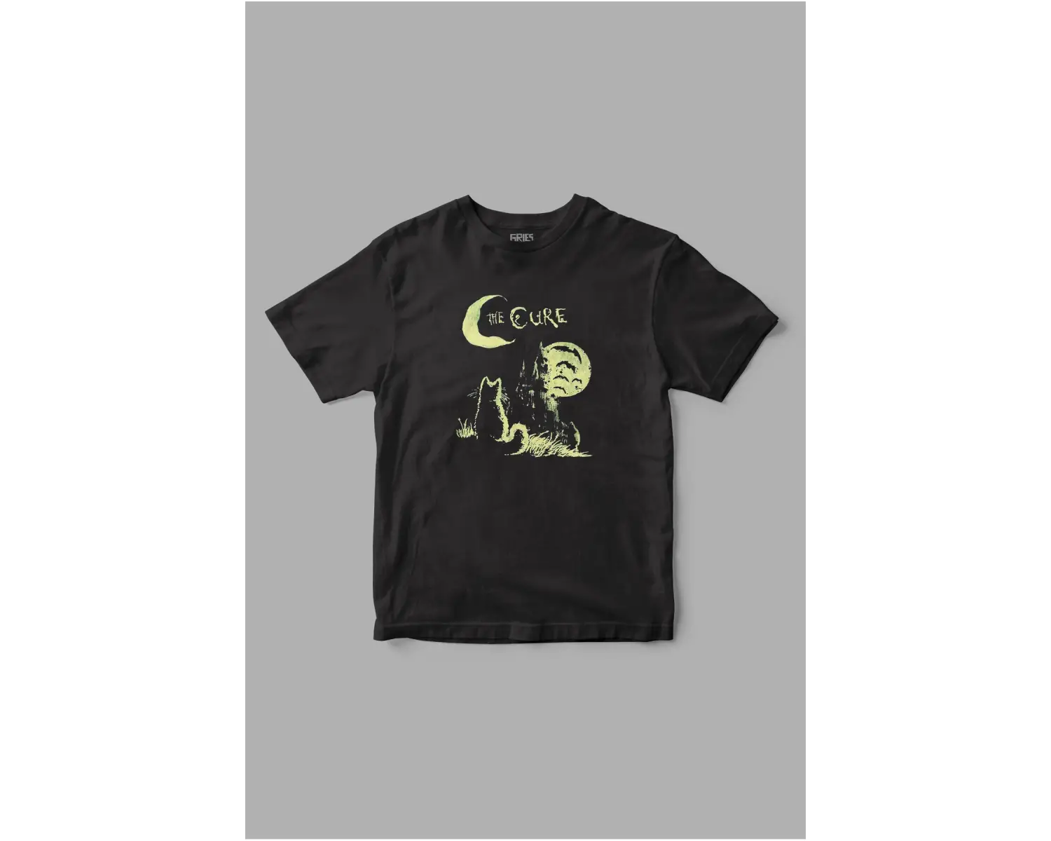 The Cure Cat Kedi Baskılı Tişört