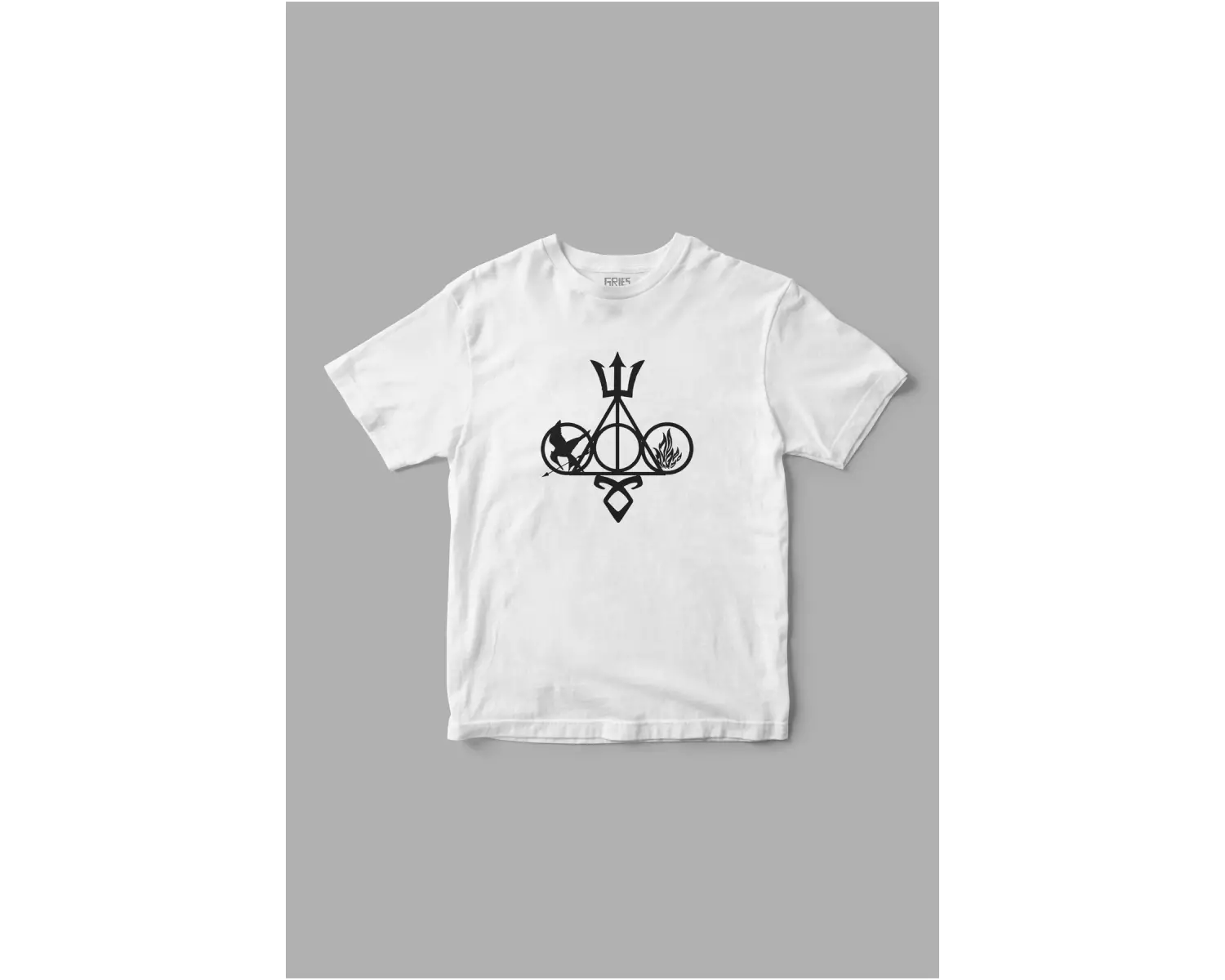 The Deathly Hallows symbol Harry Potter Baskılı Tişört