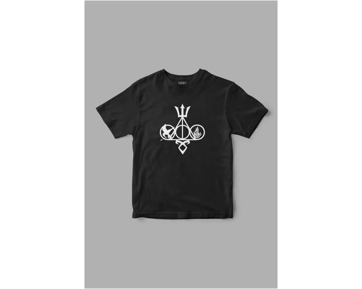 The Deathly Hallows symbol Harry Potter Baskılı Tişört