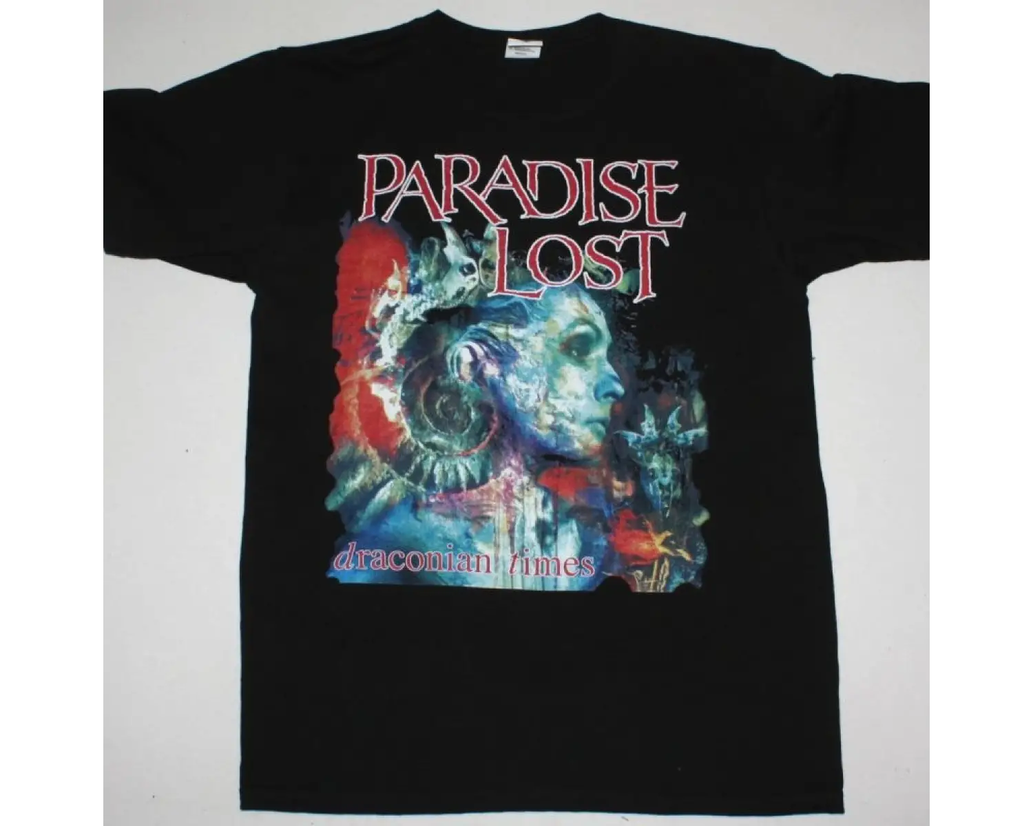 THE DOORS L.A. WOMAN NEW BLACK T-SHIRT ÖN VE ARAKA BASKILI