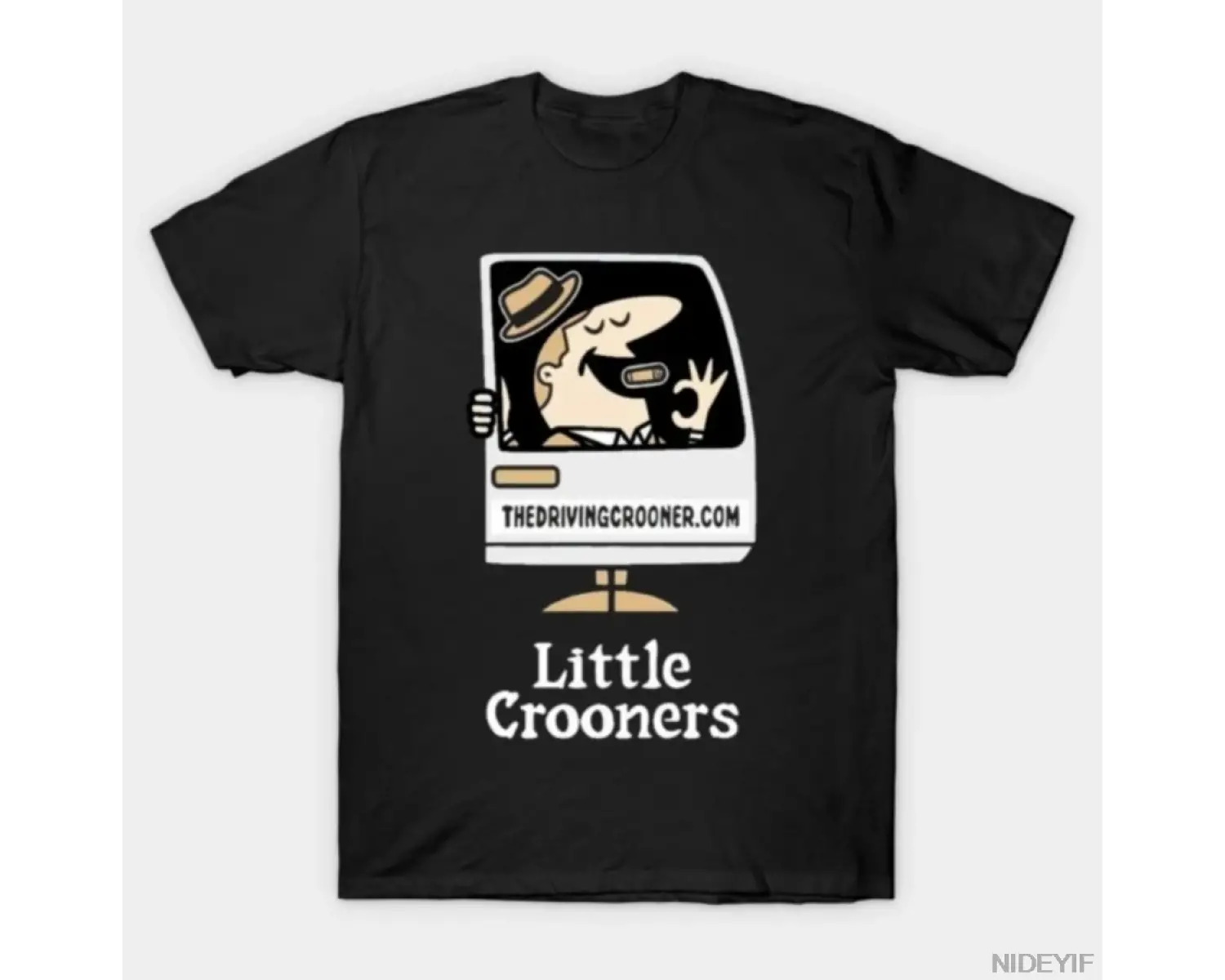 The Driving Crooner Karikatür T-shirt Erkekler Kadınlar Için % 100% Pamuk T Shirt Kısa Kollu