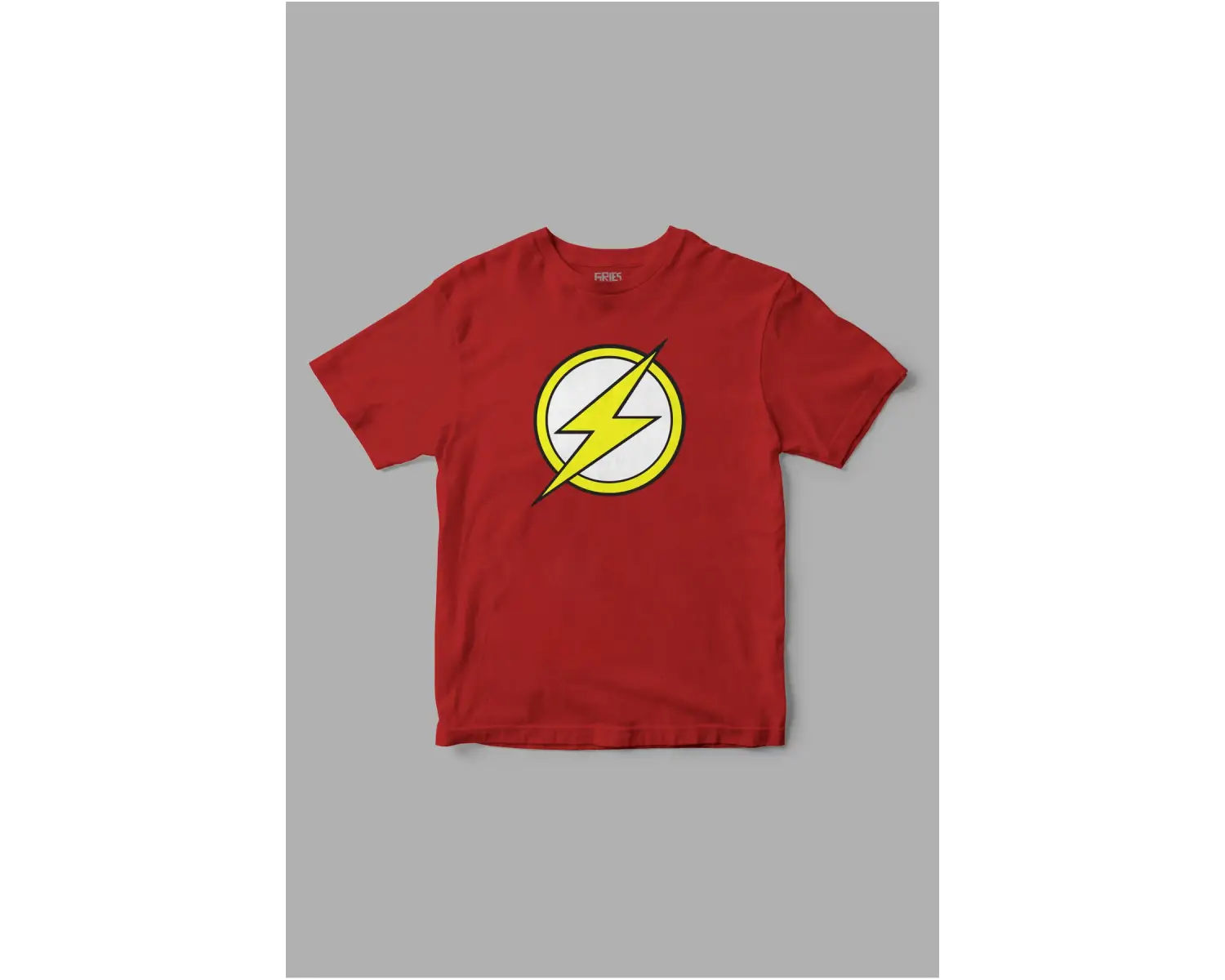The Flash Logo Baskılı Kırmızı Tişört