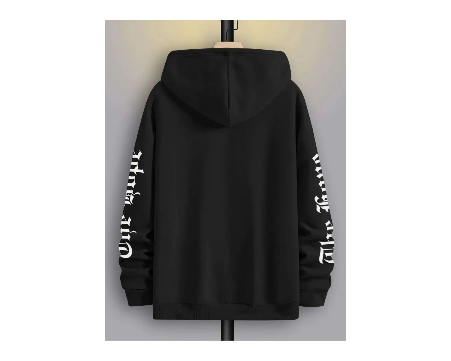 The Hope Renkli Baskılı Oversize Kapüşonlu Sweatshirt Beyaz