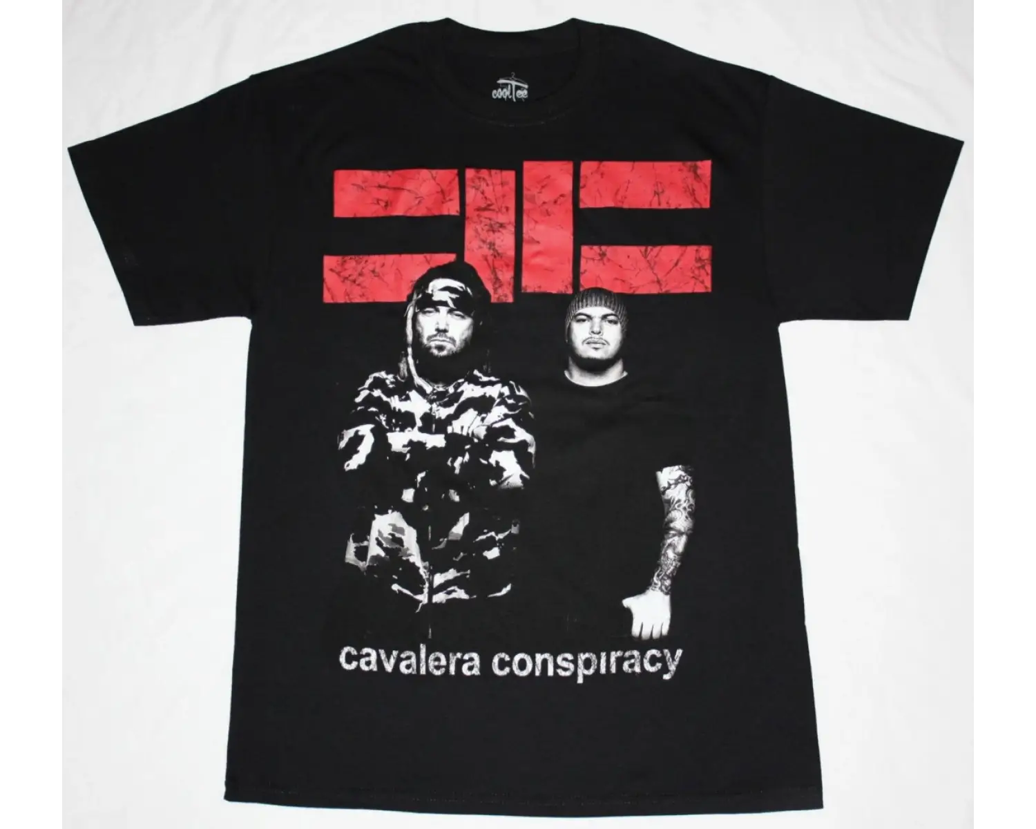 THE HU RED PORTRAIT NEW BLACK T-SHIRT ÖN VE ARAKA BASKILI