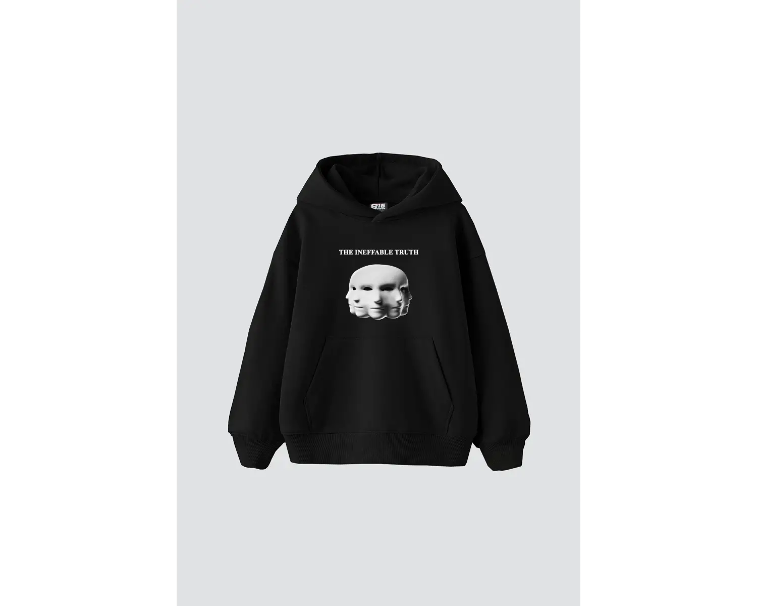 The Ineffable Truth Baskılı Oversize Unisex Premium Beyaz