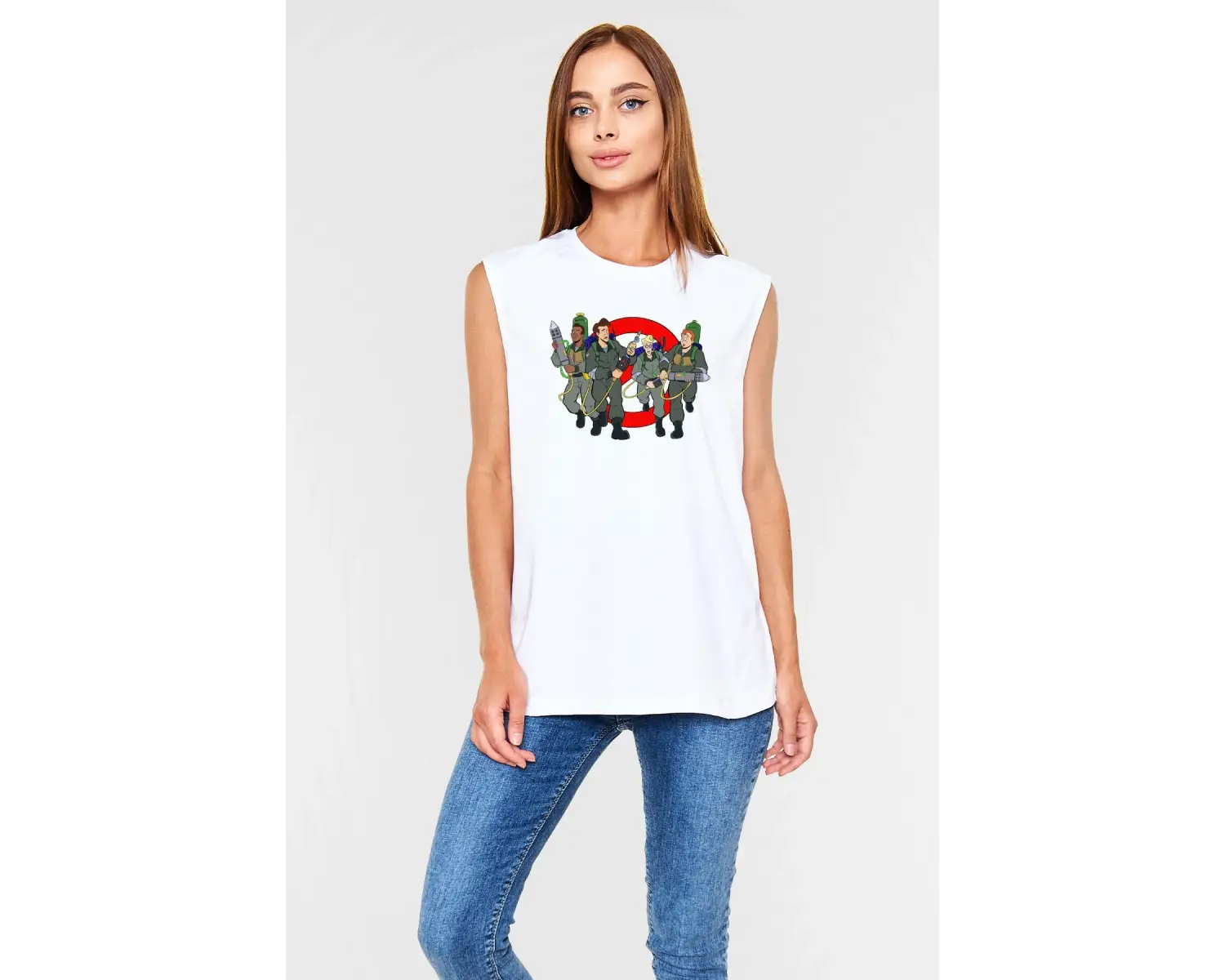 The Real Ghostbusters Hayalet Avcıları Beyaz Unisex Tişört T-Shirt