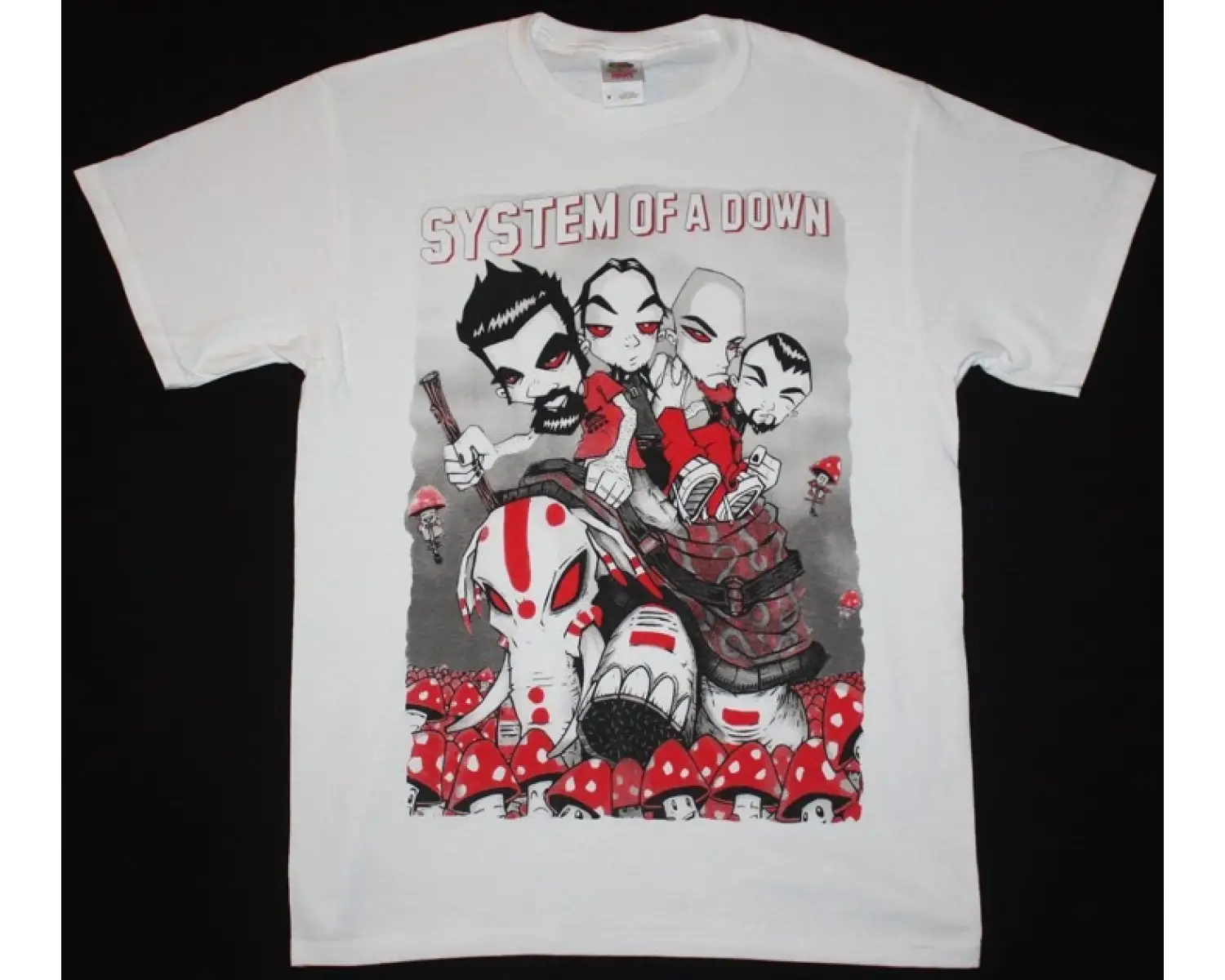 THE TOY DOLLS SMILEY FACE NEW BLACK T SHIRT ÖN BASKILI
