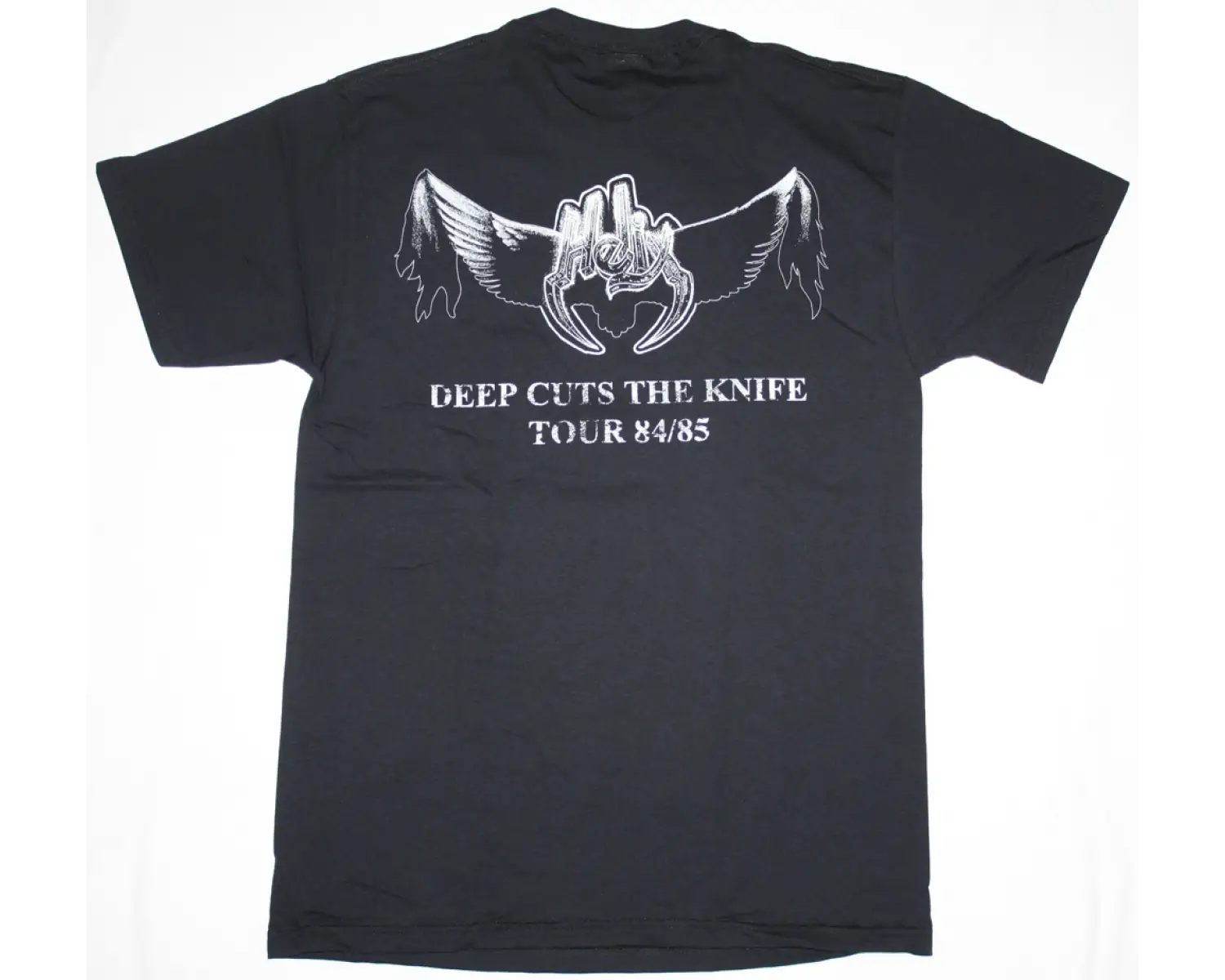 THERION LOGO NEW BLACK T-SHIRT ÖN VE ARAKA BASKILI