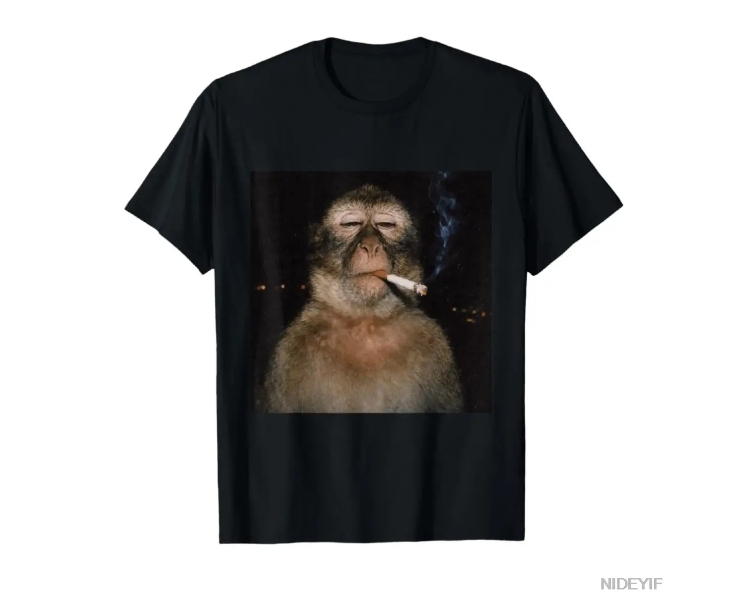 Thinking Monkey Meme T-shirt Erkekler Kadınlar İçin %100 Pamuklu Tişörtler Kısa Kollu Üstler