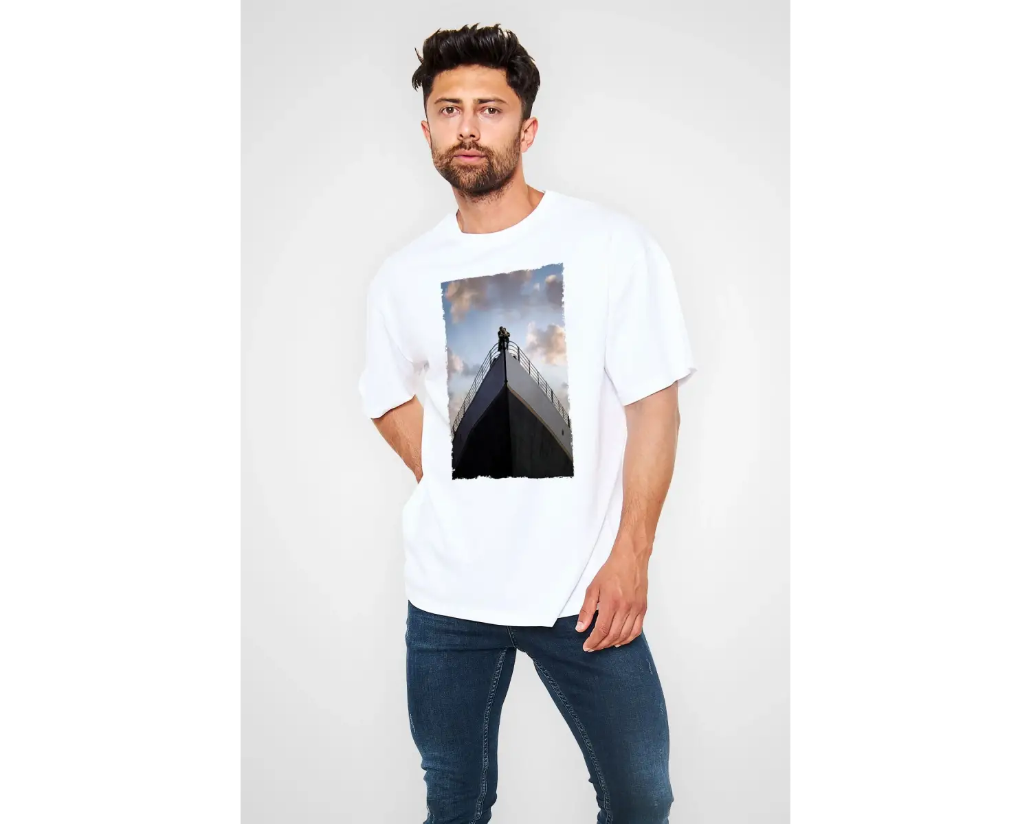 Titanik Beyaz Unisex Tişört T-Shirt