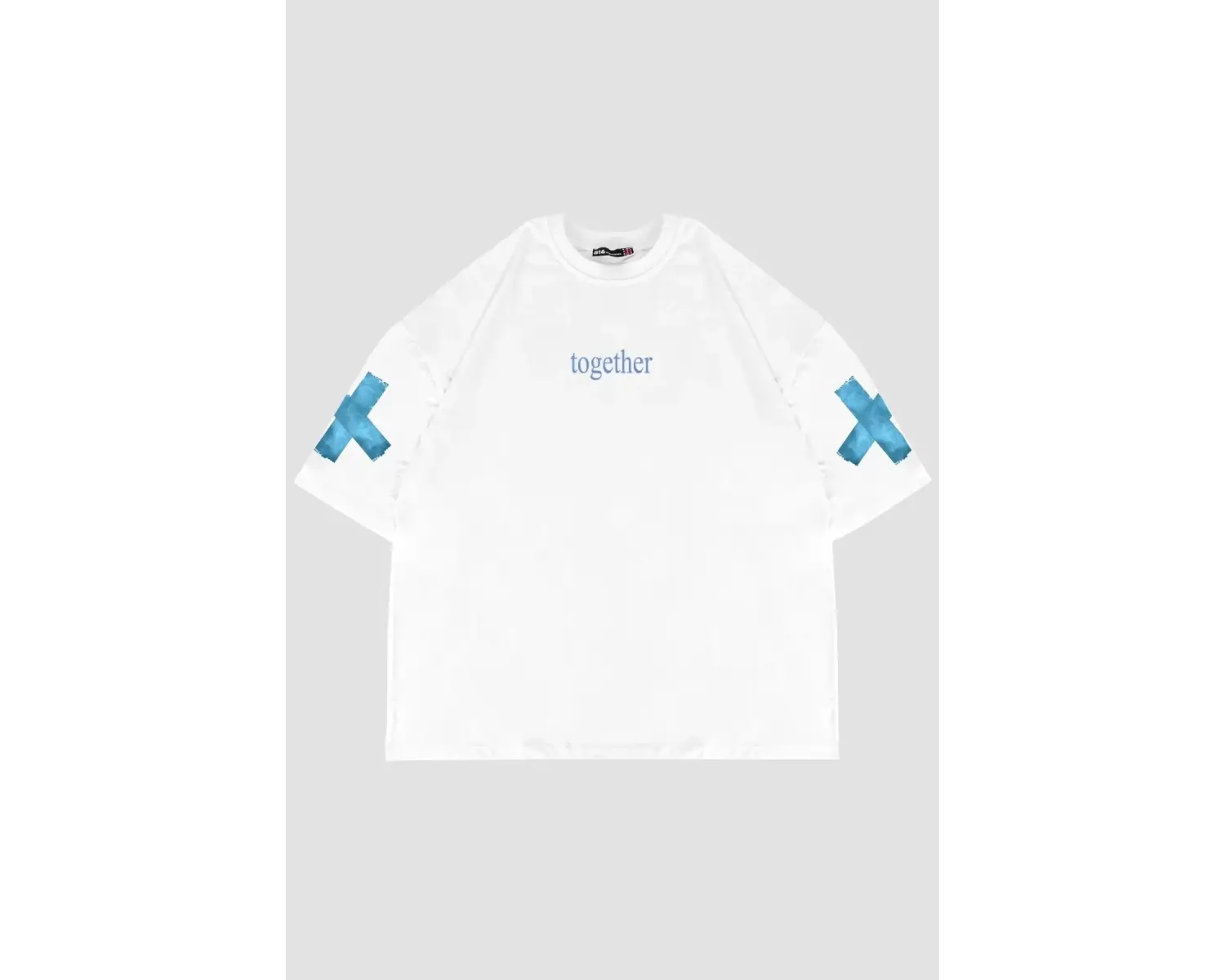 Together Sırt Baskılı Oversize Unisex Beyaz