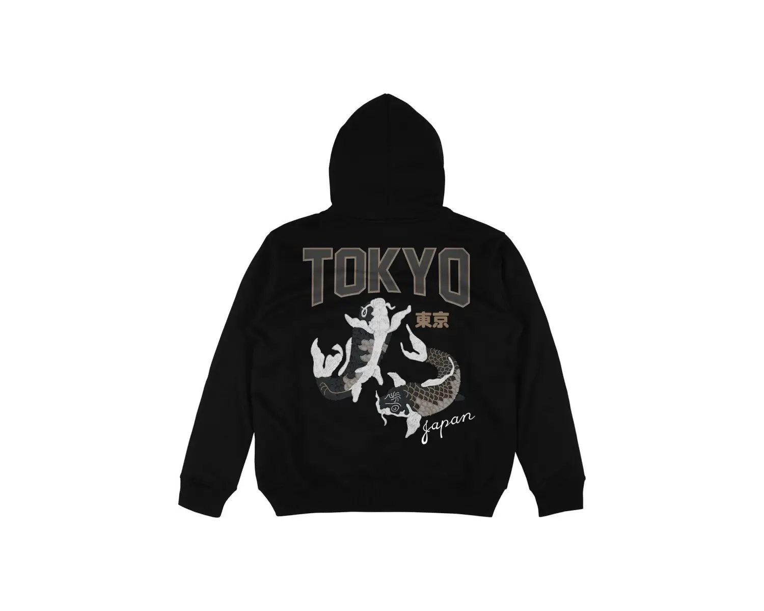 Tokyo Beyaz Oversize Kapüşonlu Sweatshirt