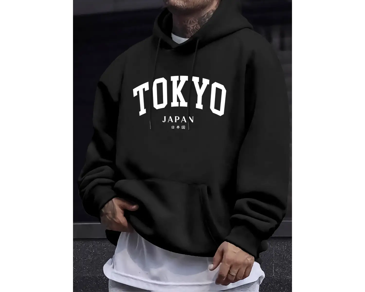 Tokyo Japonya Mektup Yaratıcı Baskılar Erkek Yeni Kazak Yumuşak Sokak Giyim Sonbahar Uzun Kol