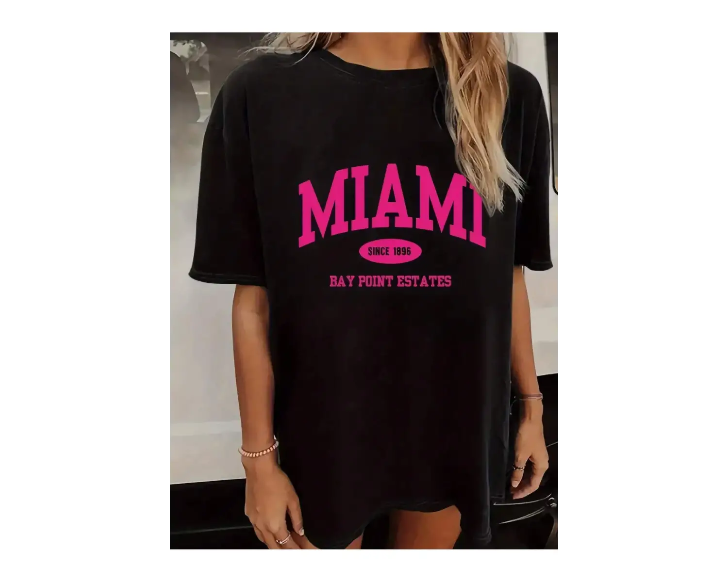 TOM & JERRY X Sloganlı ve Karikatür Grafikli Düşük Omuzlu Oversize Tişört