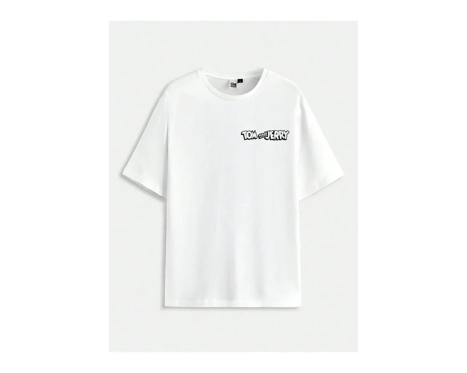 Tom Ve Jerry Baskılı Oversize Unisex T-Shirt