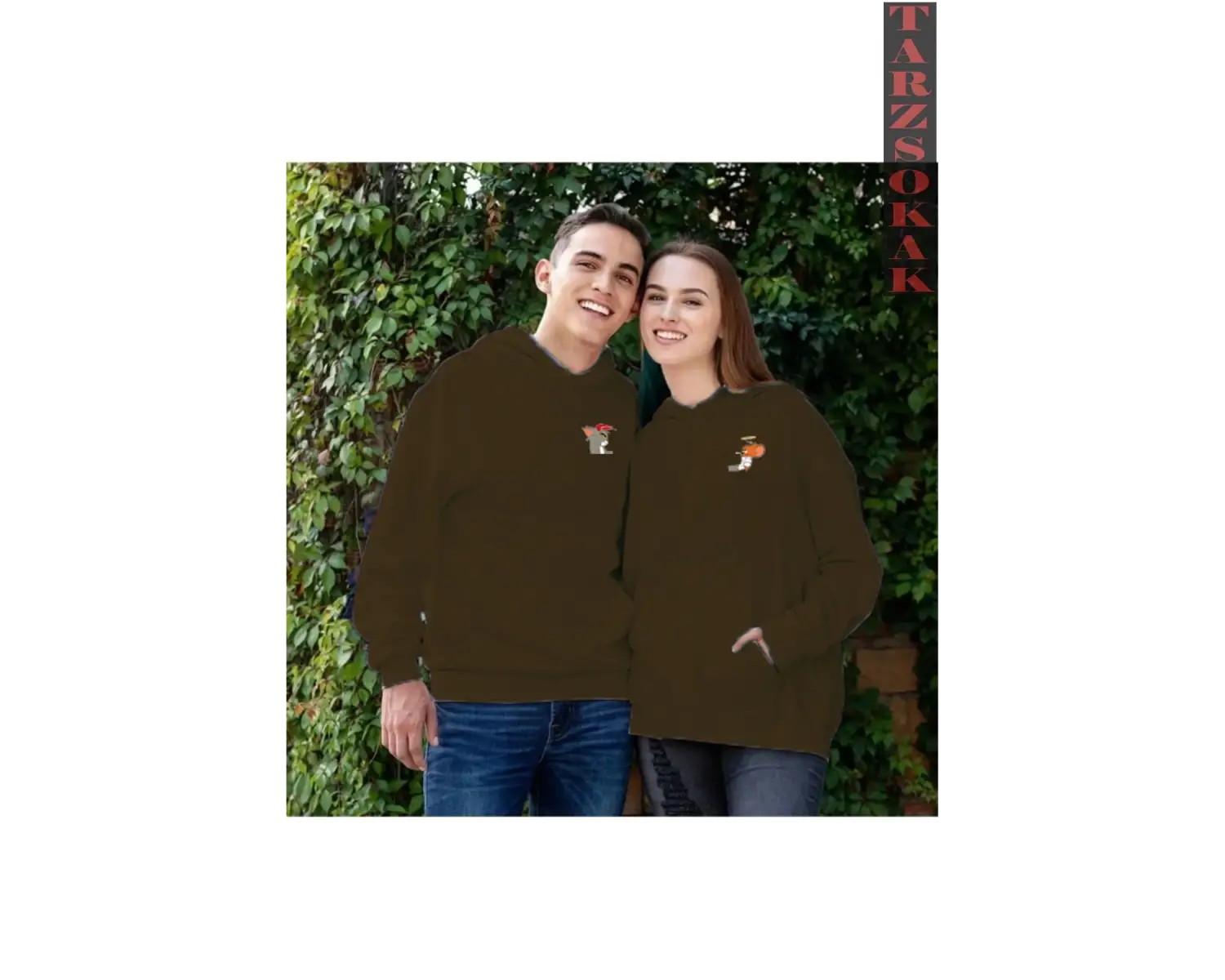 Tom Ve Jerry Tasarımlı Çift Sevgili Kombinleri Couple Clothing Yeni Sezon 2 Adet