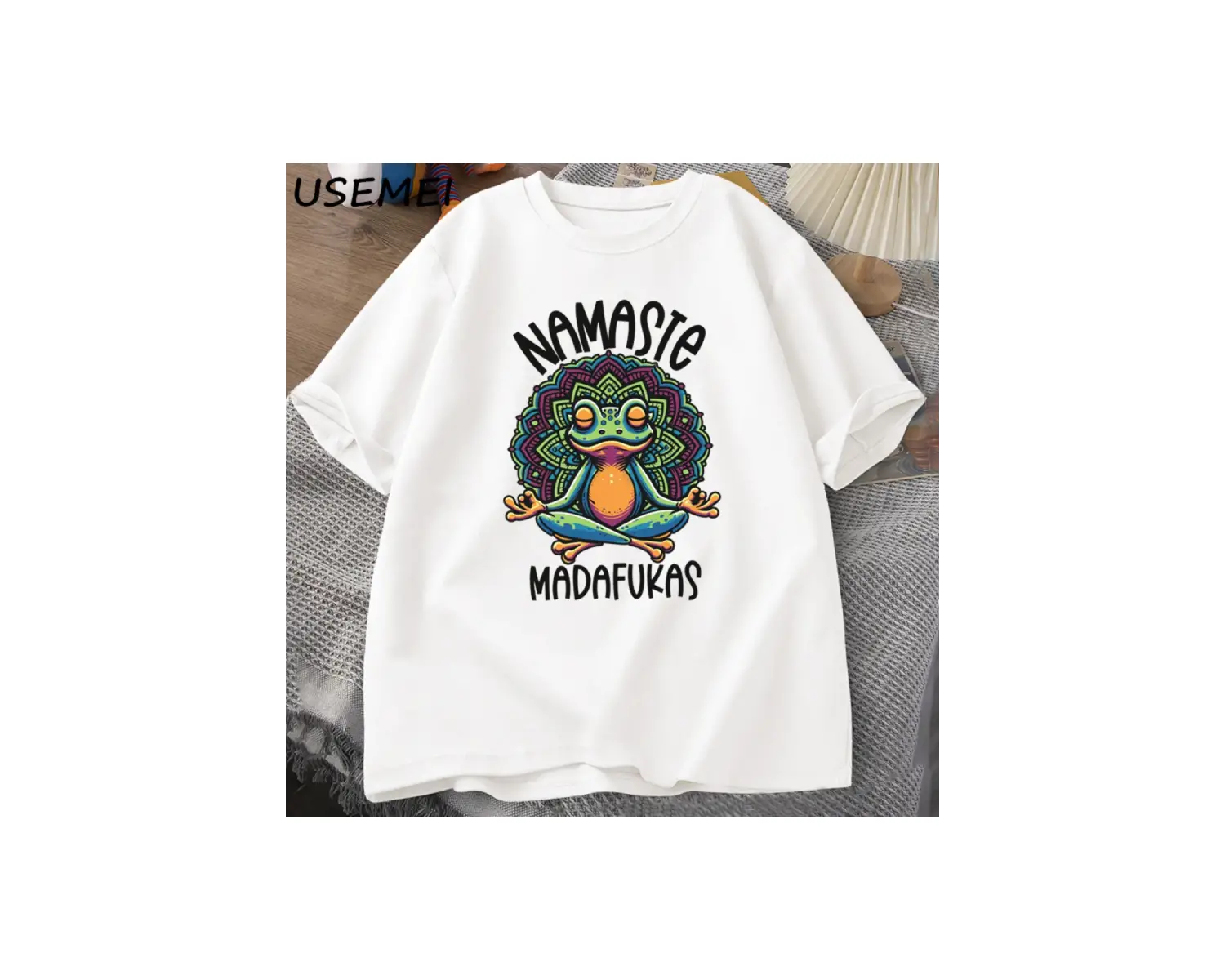 Tonka T shirt ile Yeat Kitty erkekler komik sevimli kedi grafik Tee % baskılı tişört pamuk Te 2821