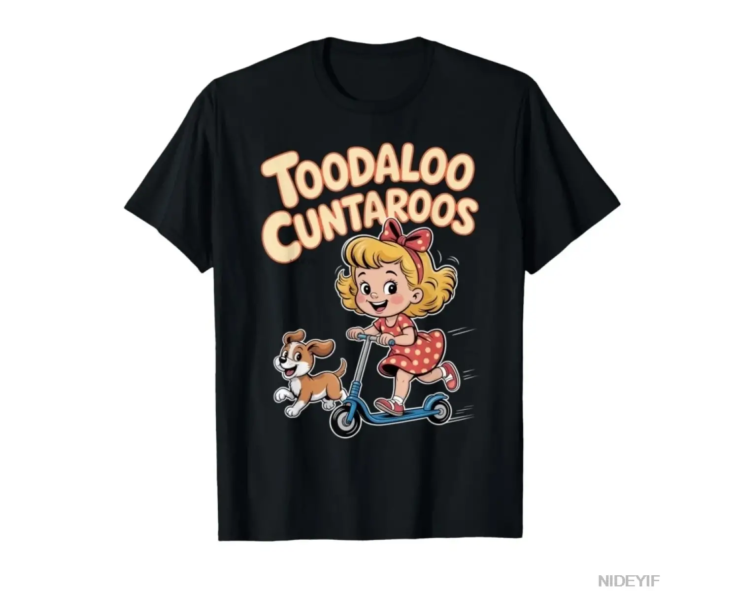 Toodaloo Cuntaroos Komik Retro Elveda Mizah T-shirt Erkekler Kadınlar Için % 100% Pamuk T Shi
