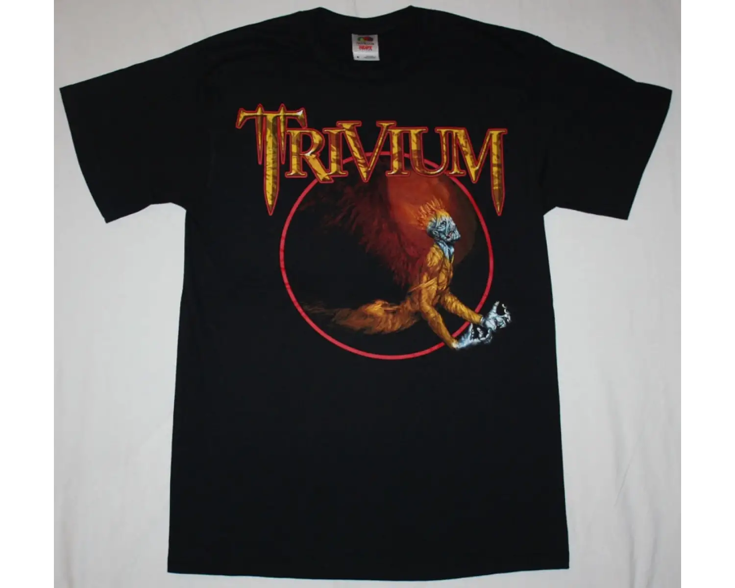 TRAPEZE 1970 NEW BLACK T-SHIRT ÖN VE ARAKA BASKILI