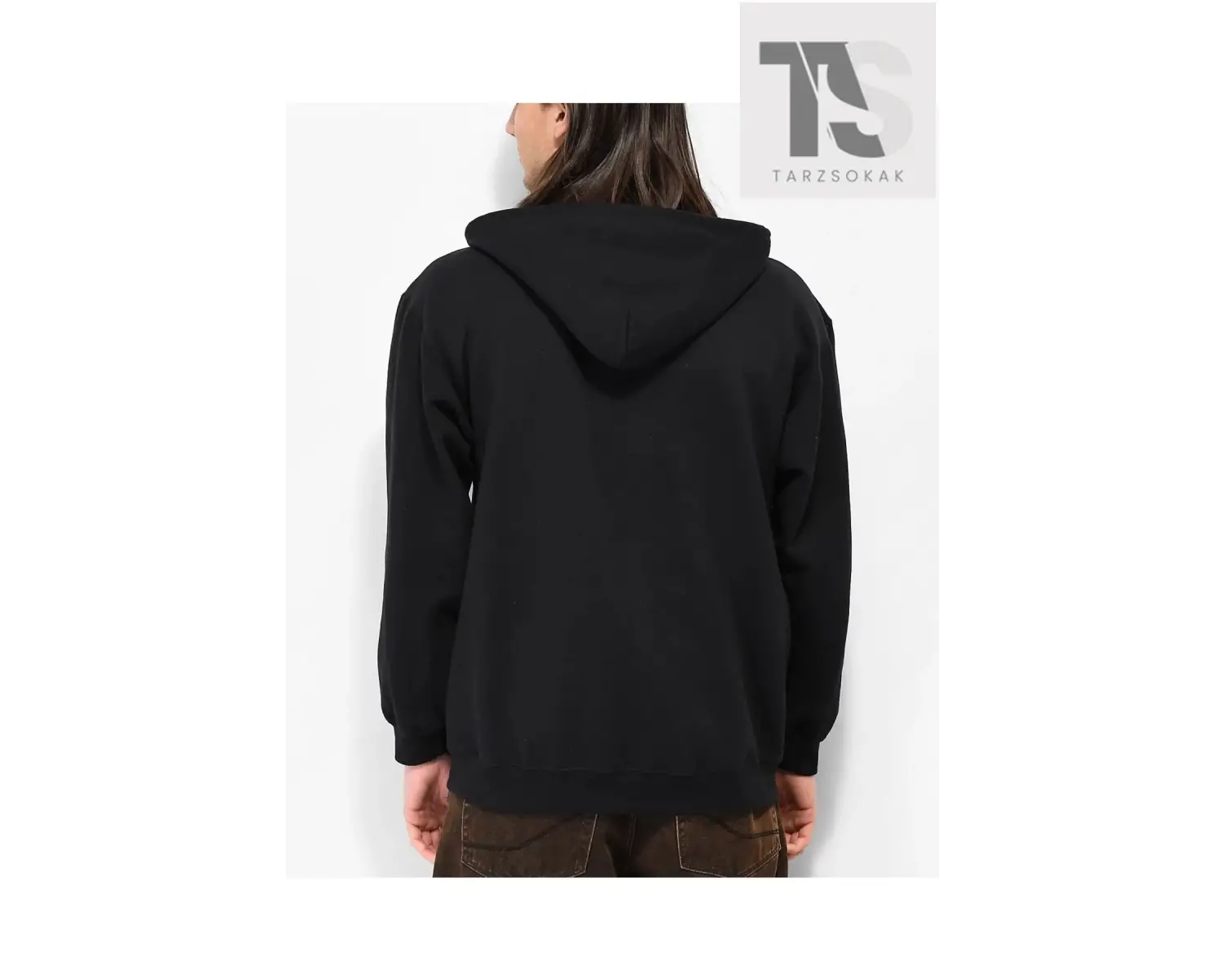 Trasher Skate Sweatshirt Fermuarlı Hırka Siyah