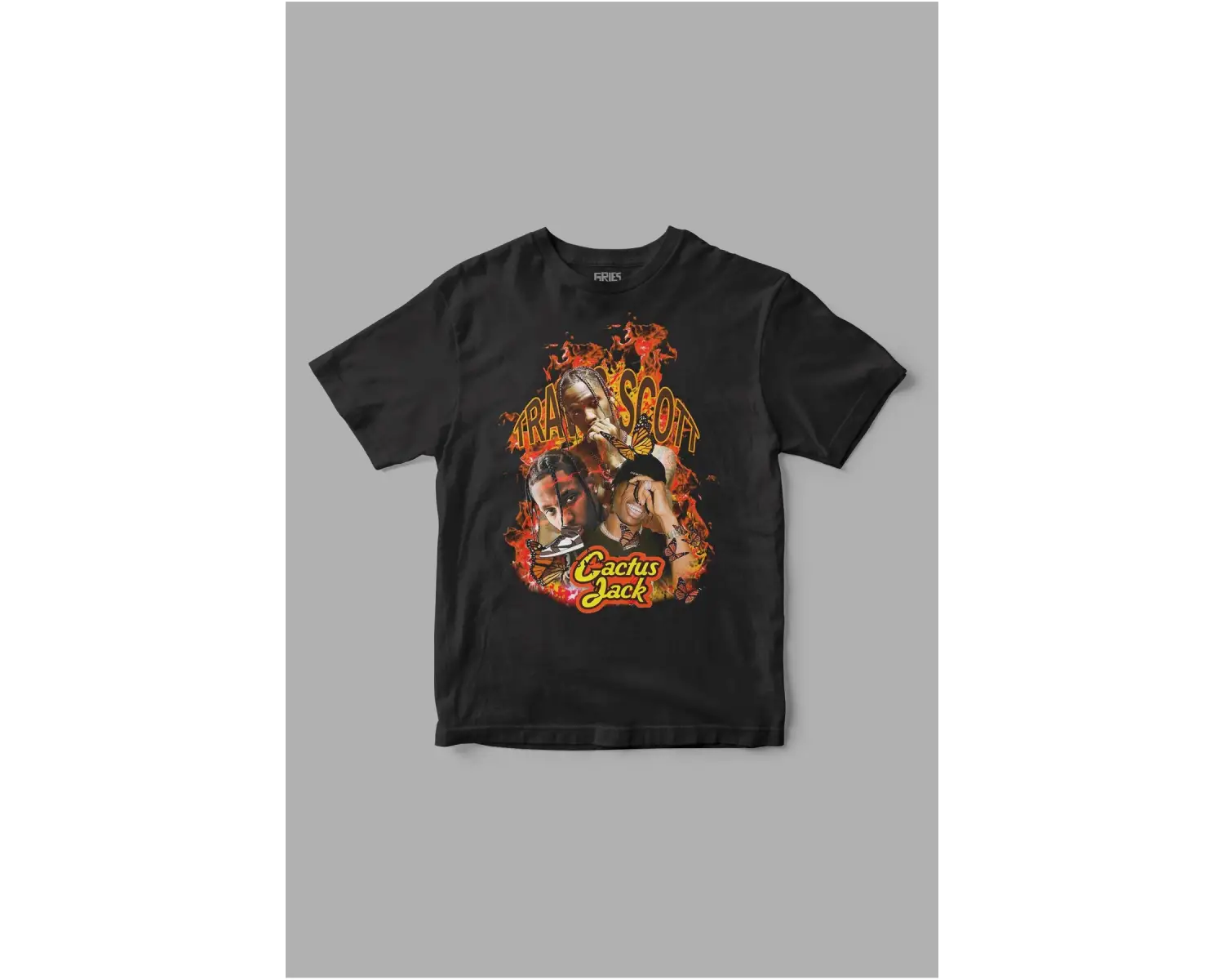 Travis Scott  Fire  Baskılı Tişört