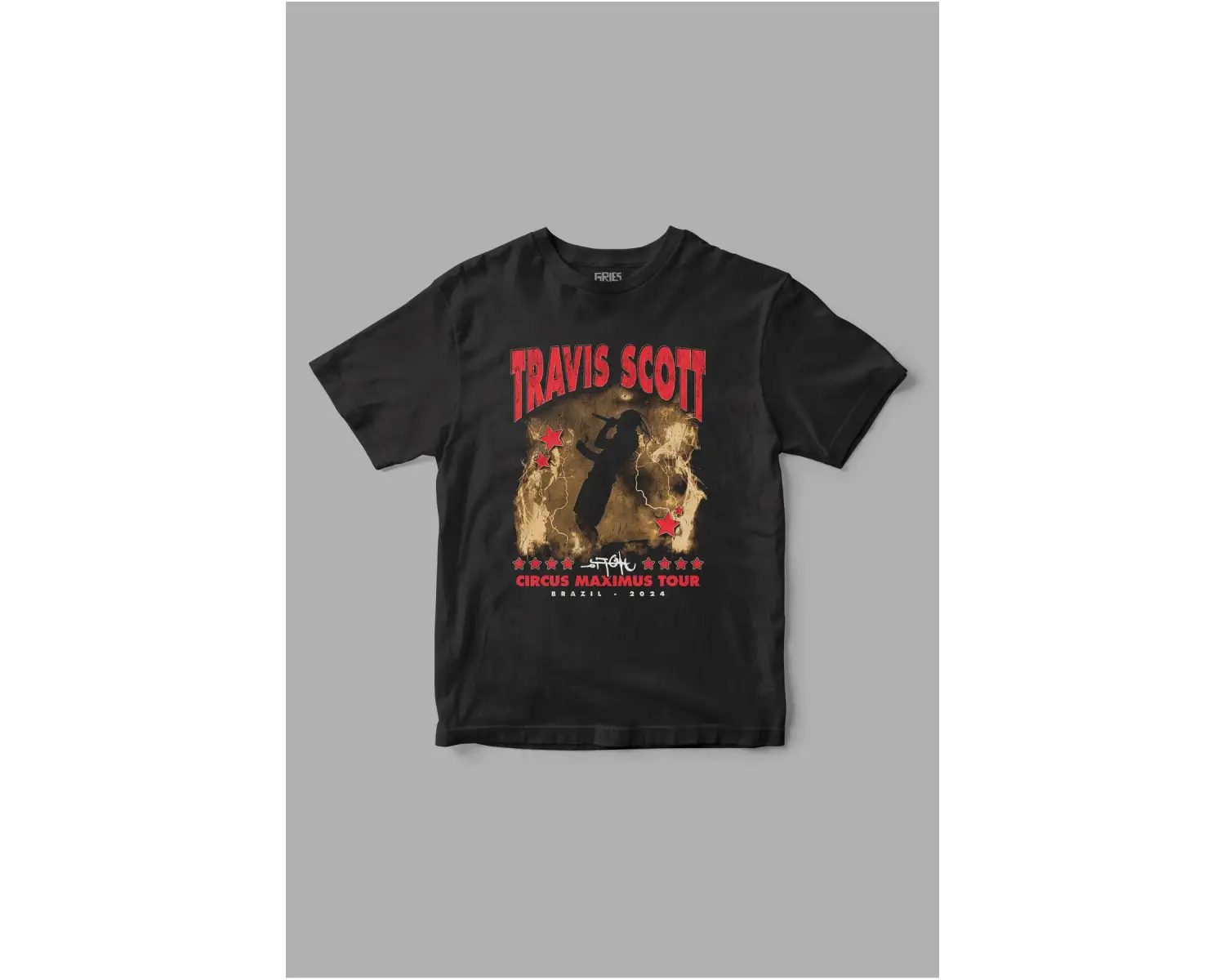 Travis Scott Retro Baskılı Tişört