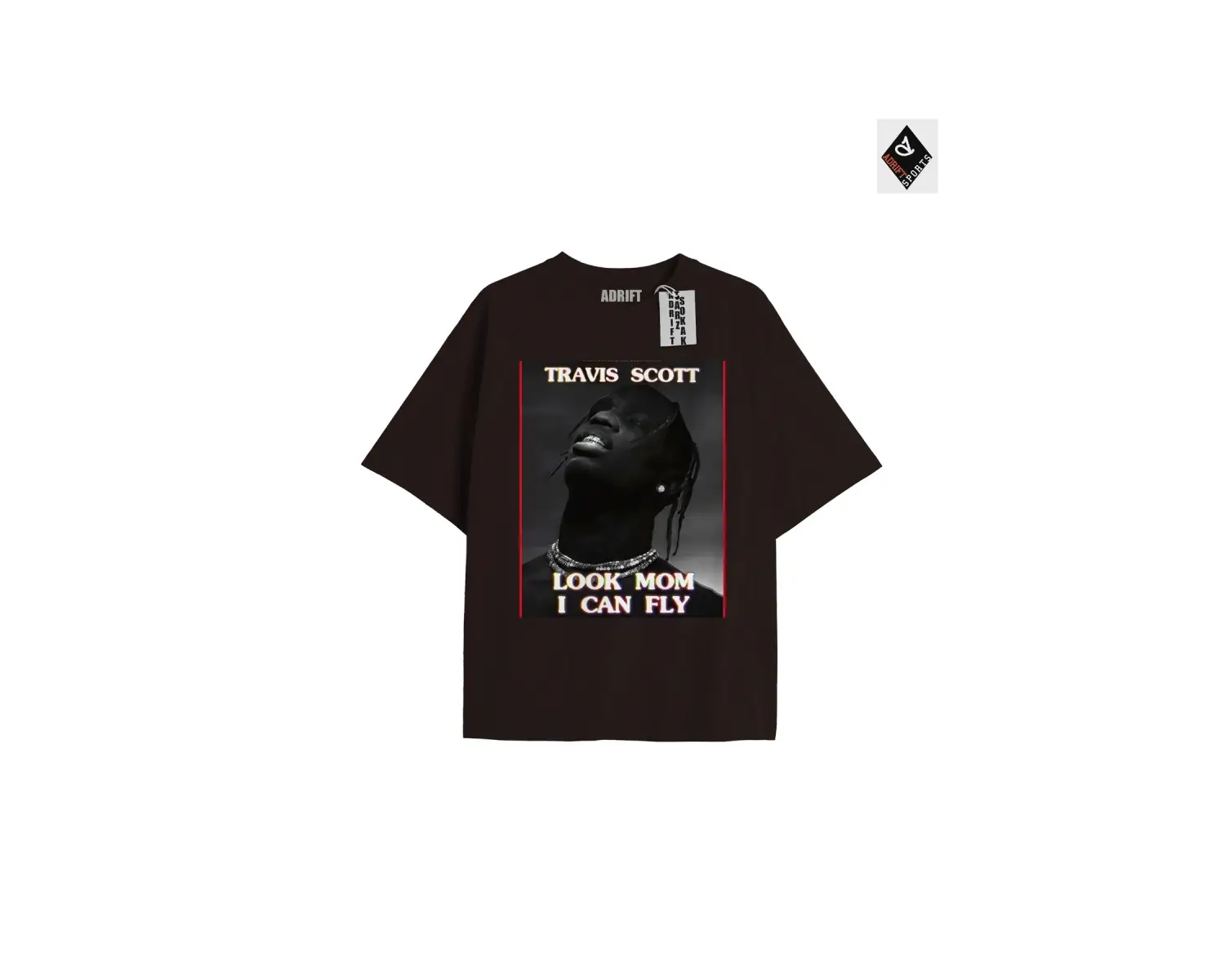 Travis Scott Siyah Oversize Unisex T-shirt