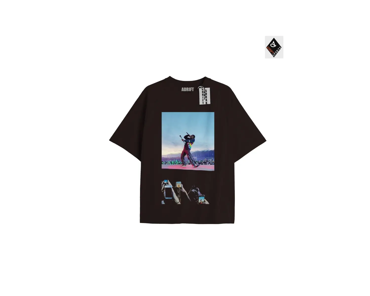 Travis Scott Siyah Oversize Unisex T-shirt