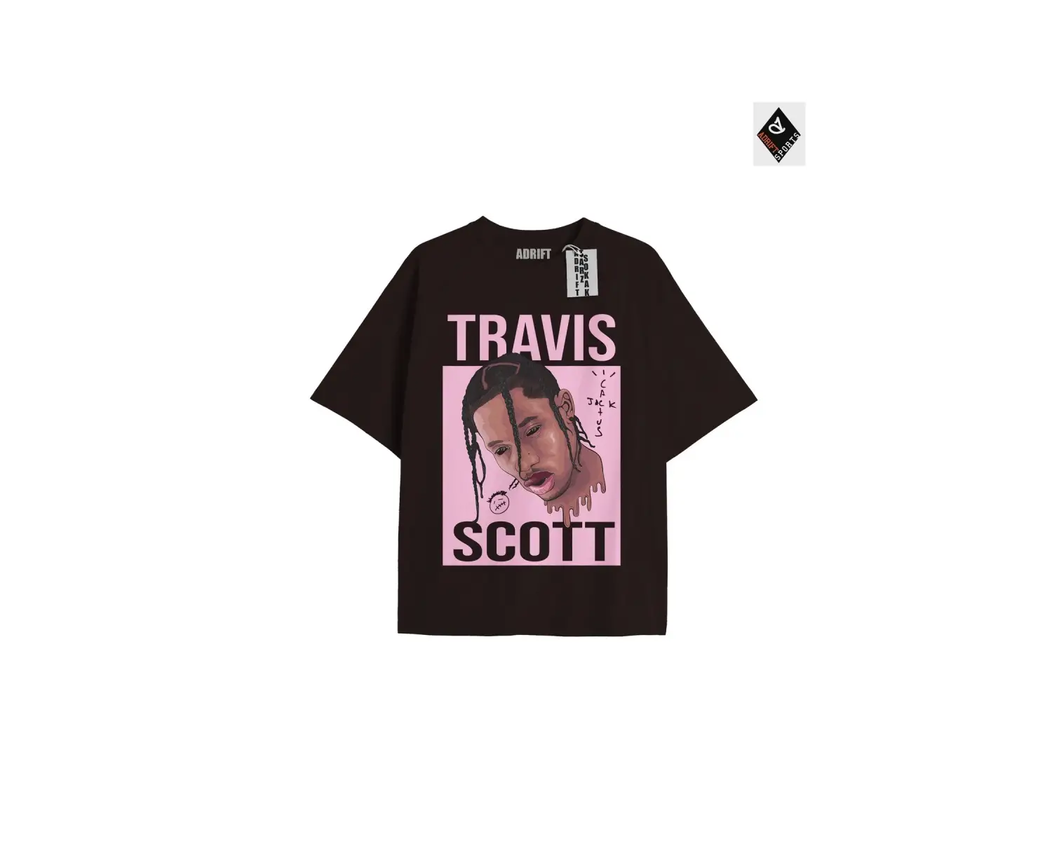 Travis Scott Siyah Oversize Unisex T-shirt