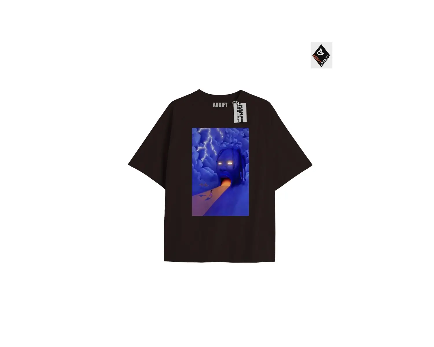 Travis Scott Siyah Oversize Unisex T-shirt