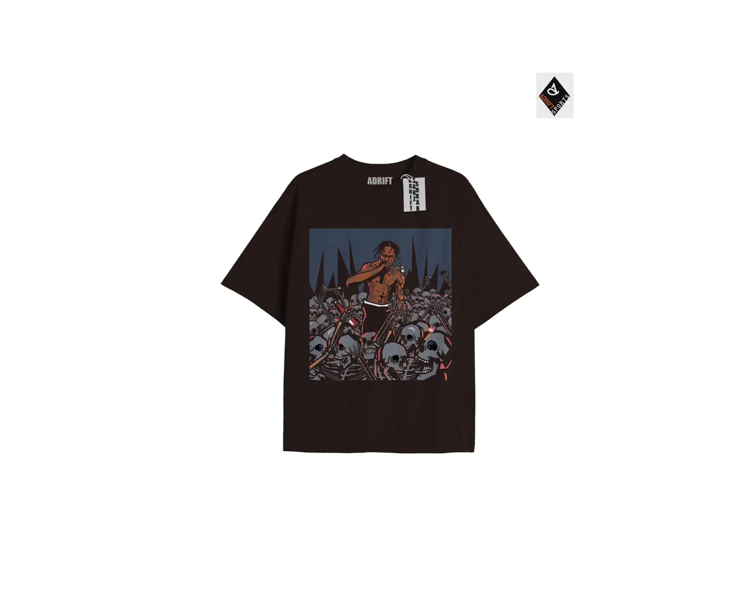 Travis Scott Siyah Oversize Unisex T-shirt