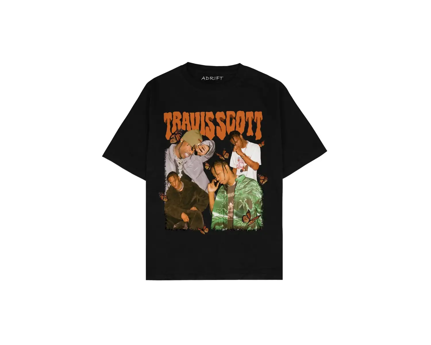 Travis Scott Siyah Oversize Unisex T-shirt