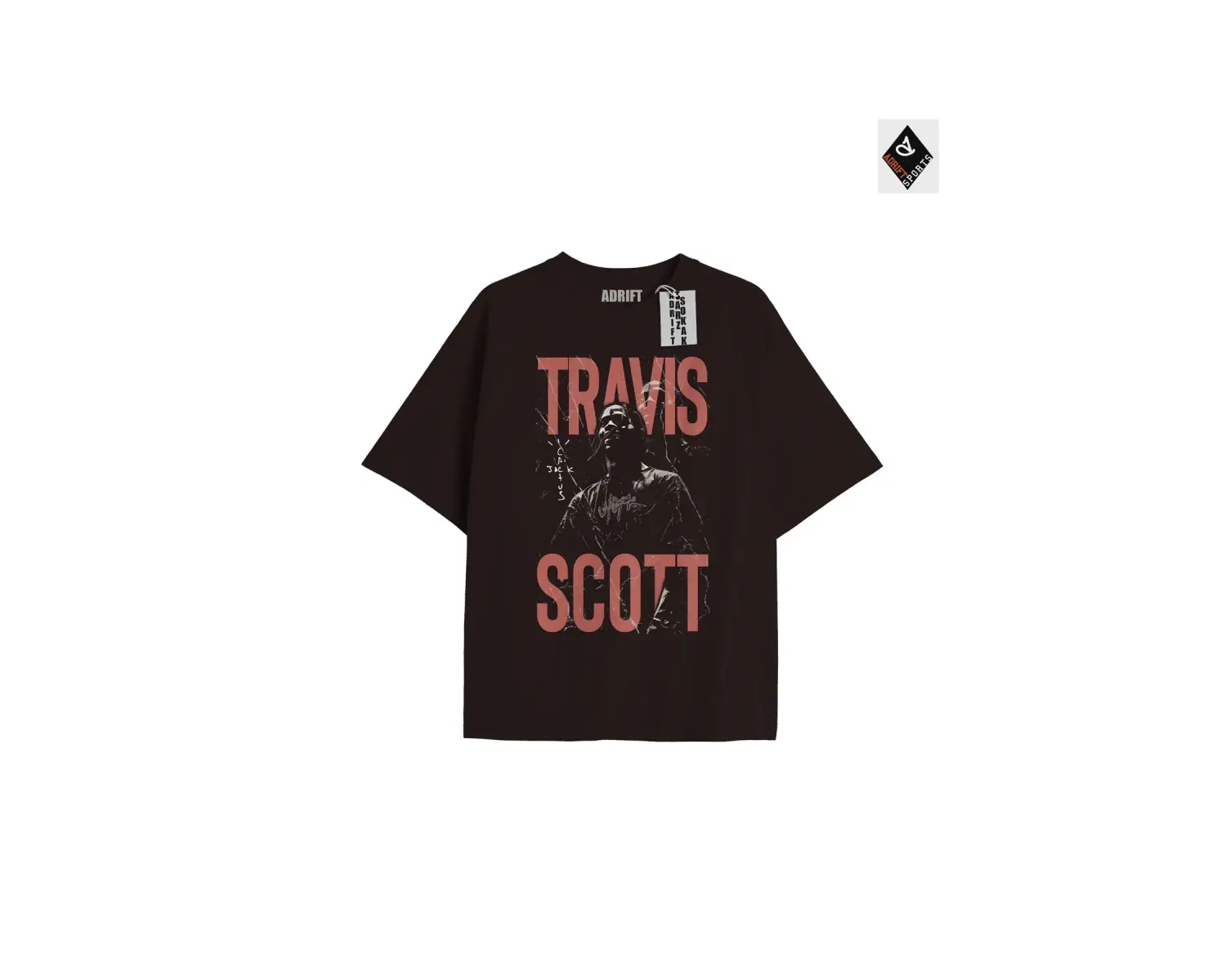 Travis Scott Siyah Oversize Unisex T-shirt