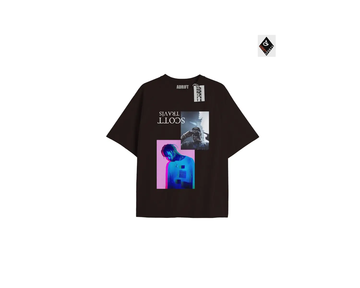 Travis Scott Siyah Oversize Unisex T-shirt