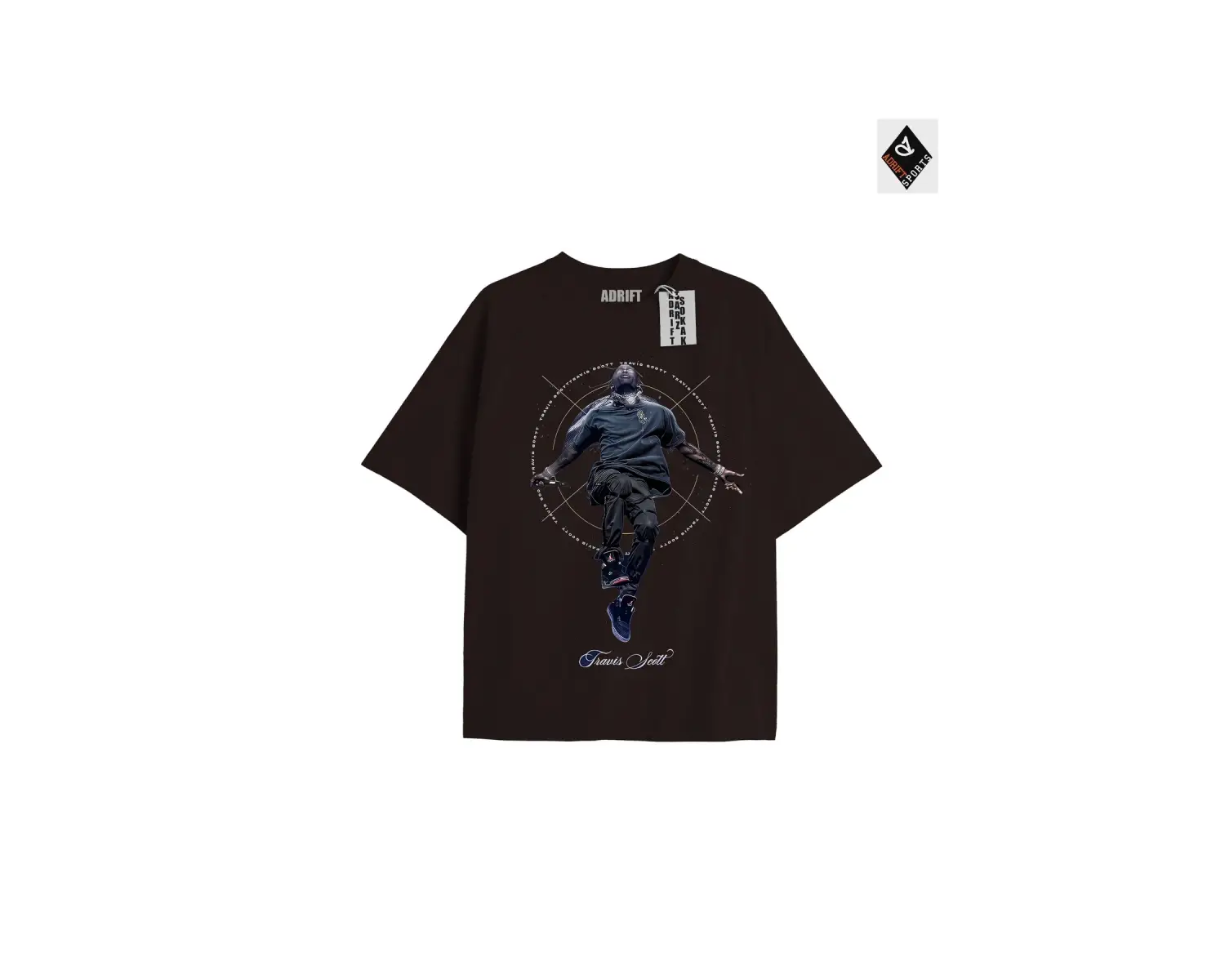 Travis Scott Siyah Oversize Unisex T-shirt
