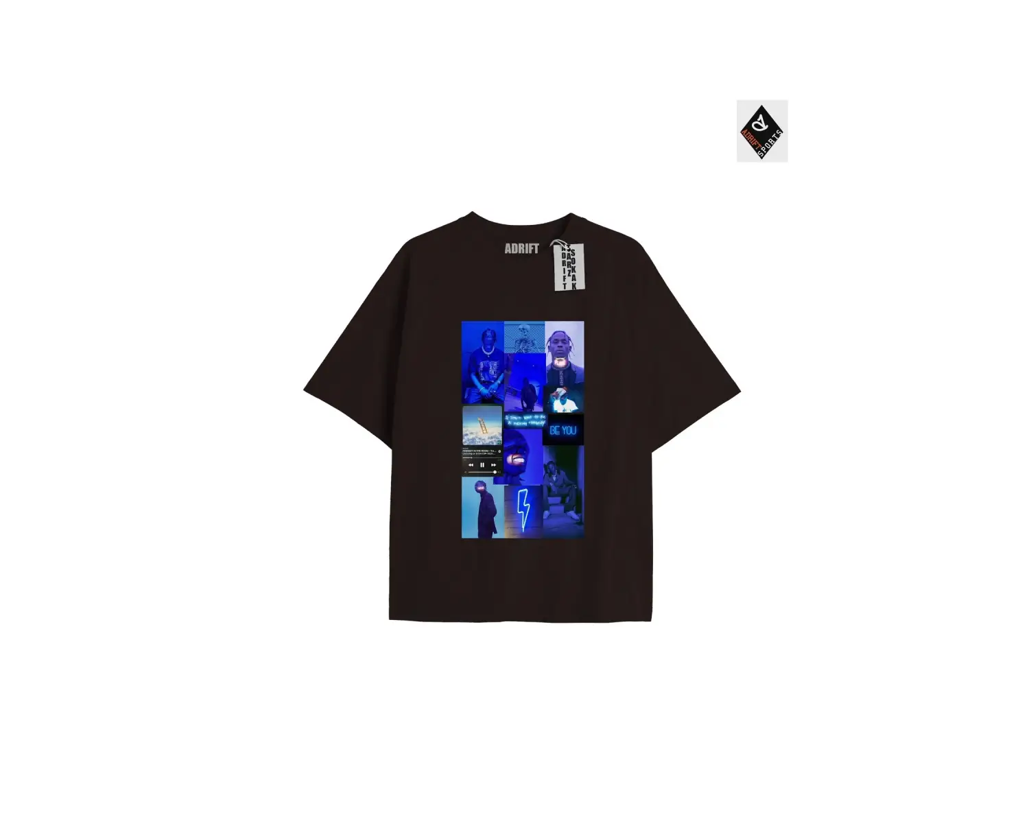 Travis Scott Siyah Oversize Unisex T-shirt