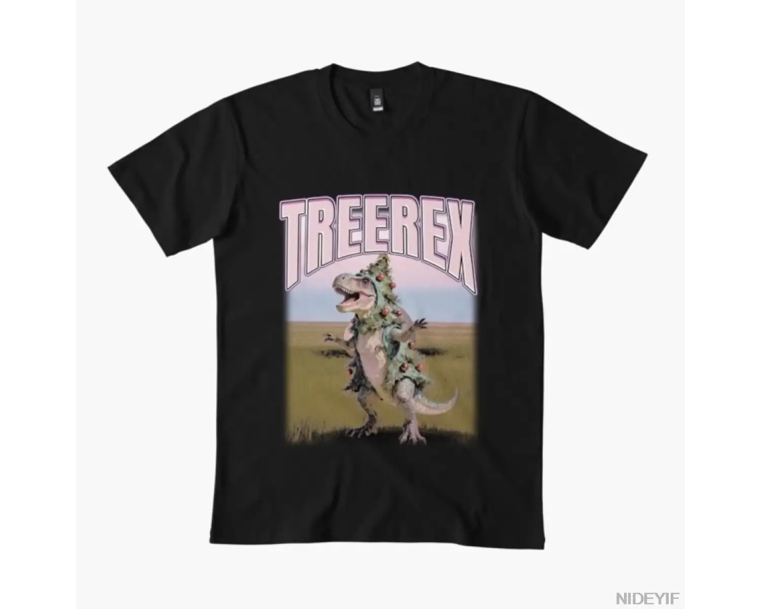 Tree Rex Noel T-shirt Erkekler Kadınlar Için % 100% Pamuk T Shirt Kısa Kollu Üstler 1215-2