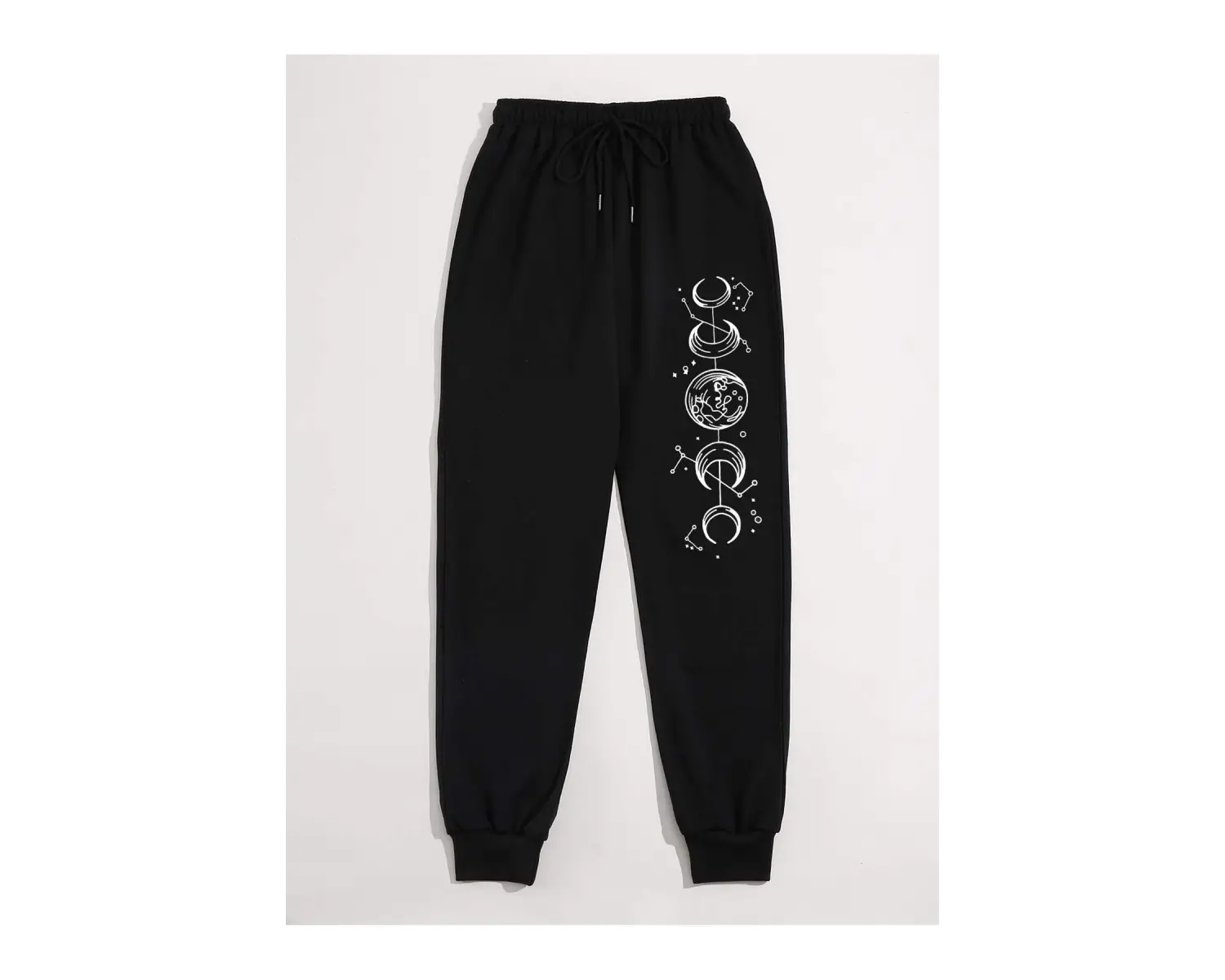 Trend Yüksek Bel Beyaz Joger Eşofman Altı