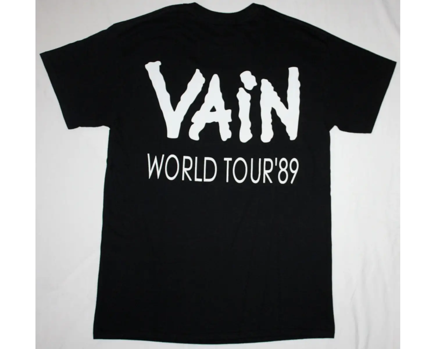 TRIUMPH NEVER SURRENDER TOUR 83 NEW BLACK T-SHIRT ÖN VE ARAKA BASKILI
