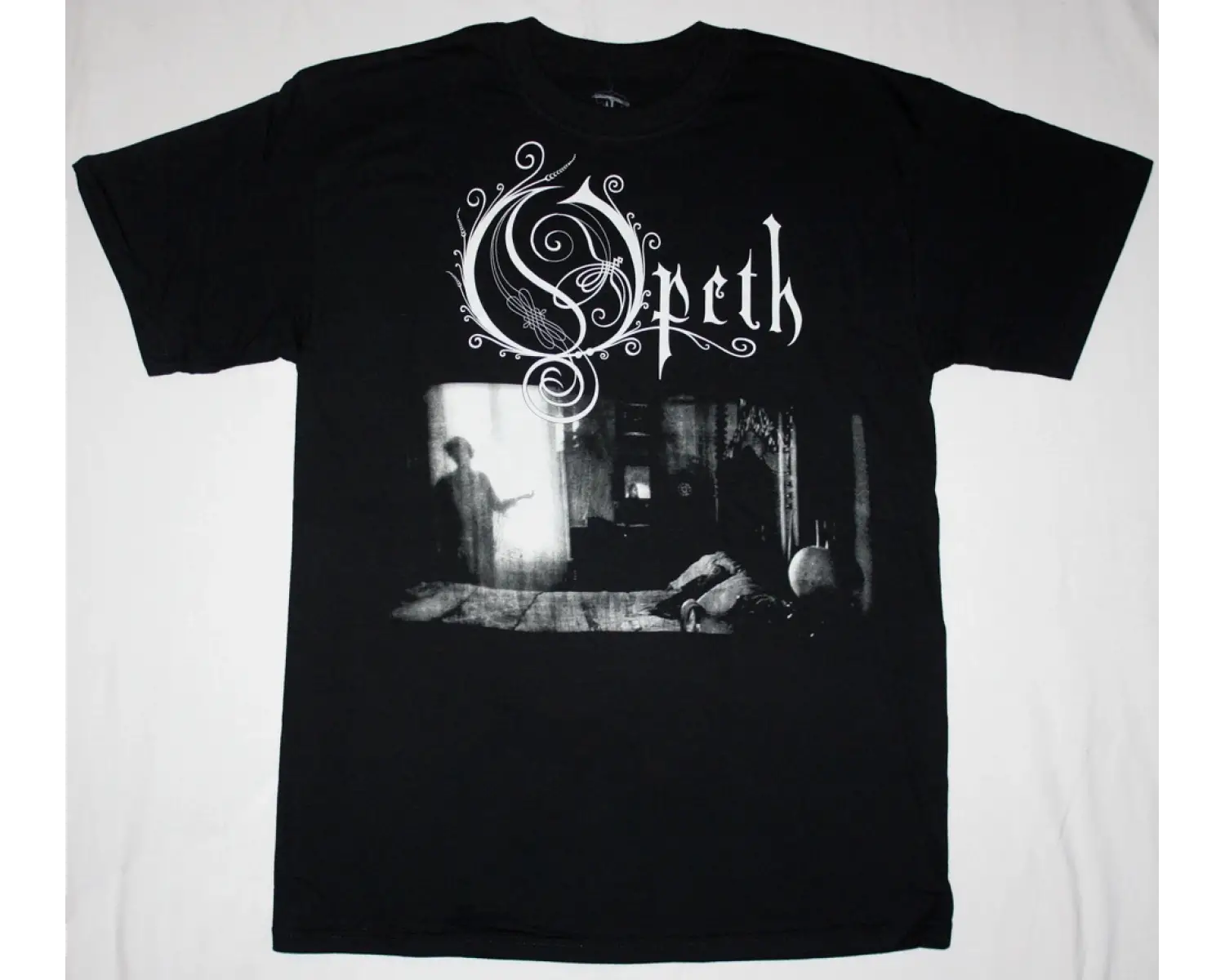 TRIVIUM LOGO NEW BLACK T-SHIRT ÖN VE ARAKA BASKILI