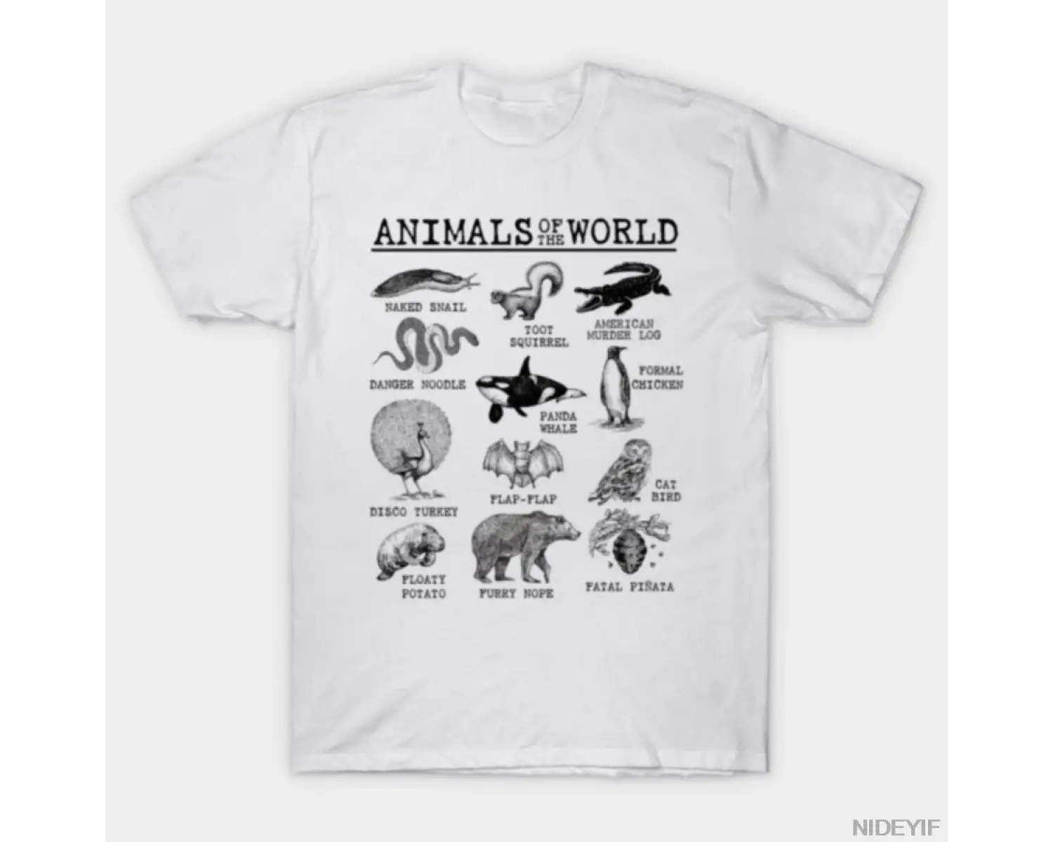 Tüm Dünyanın Hayvanları Vintage Komik Hayvan Meme Tişörtü Erkekler Kadınlar İçin %100 Pamuk T